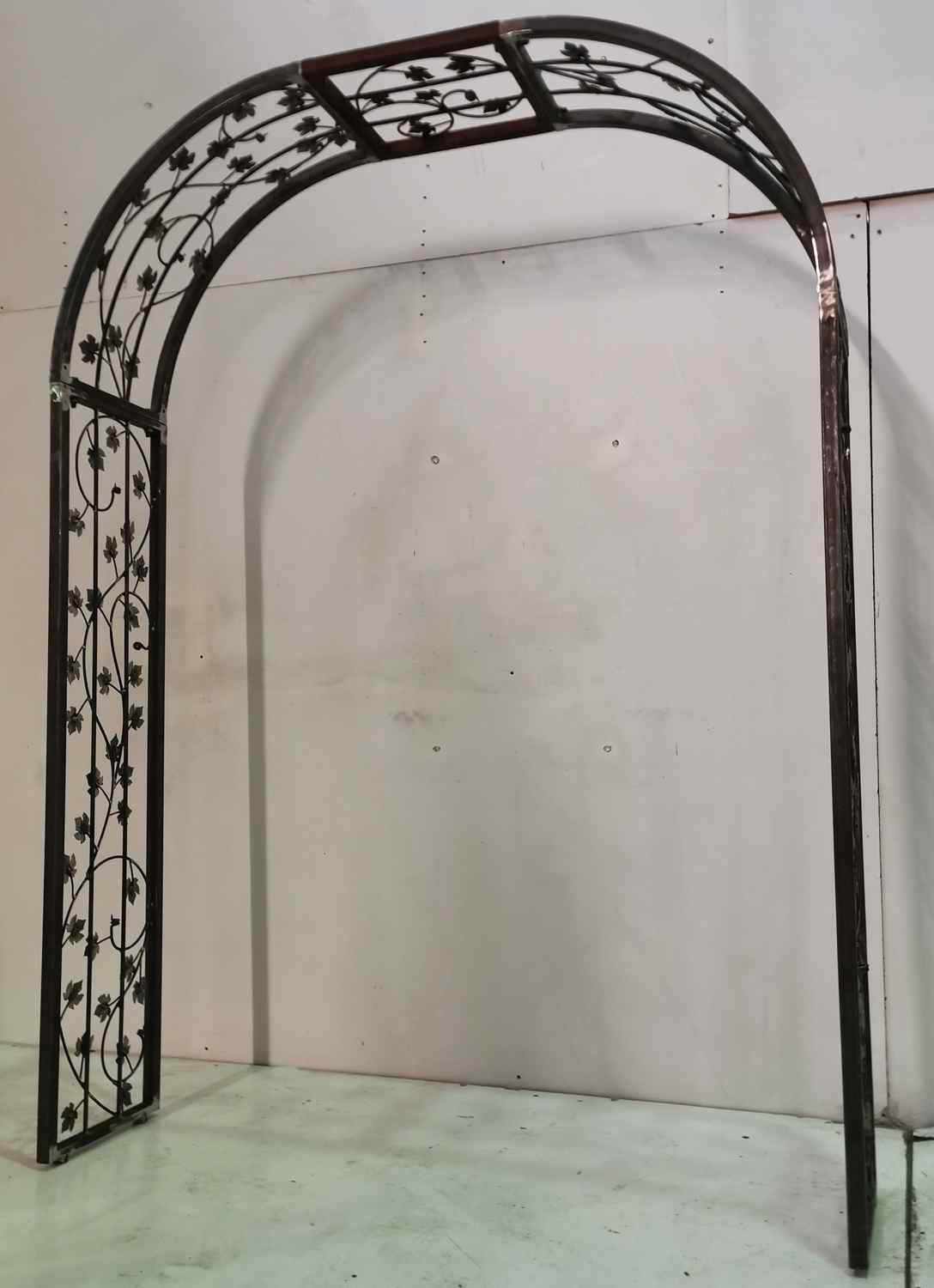Rundbogen Laubengang MASSIV 30 ROHR Rosenbogen Bachus-RB 190/220 Roh Rost Rostig