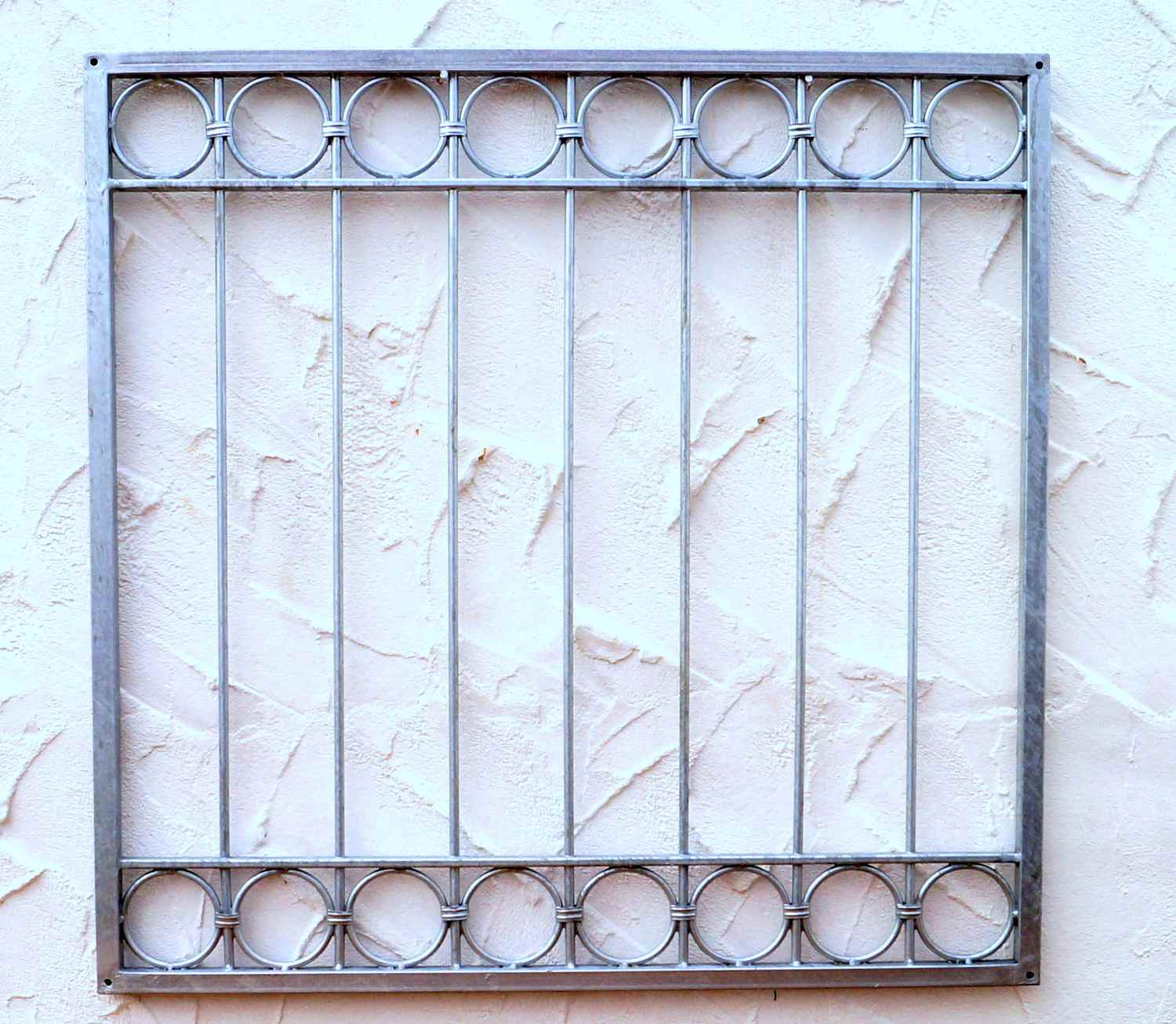 Fenstergitter Schmiedeeisen Ziergitter Einbruchschutz Anello-Z100/80 Verzinkt Fenstergitter Schmiedeeisen Ziergitter Einbruchschutz Anello-Z100/80 Verzinkt