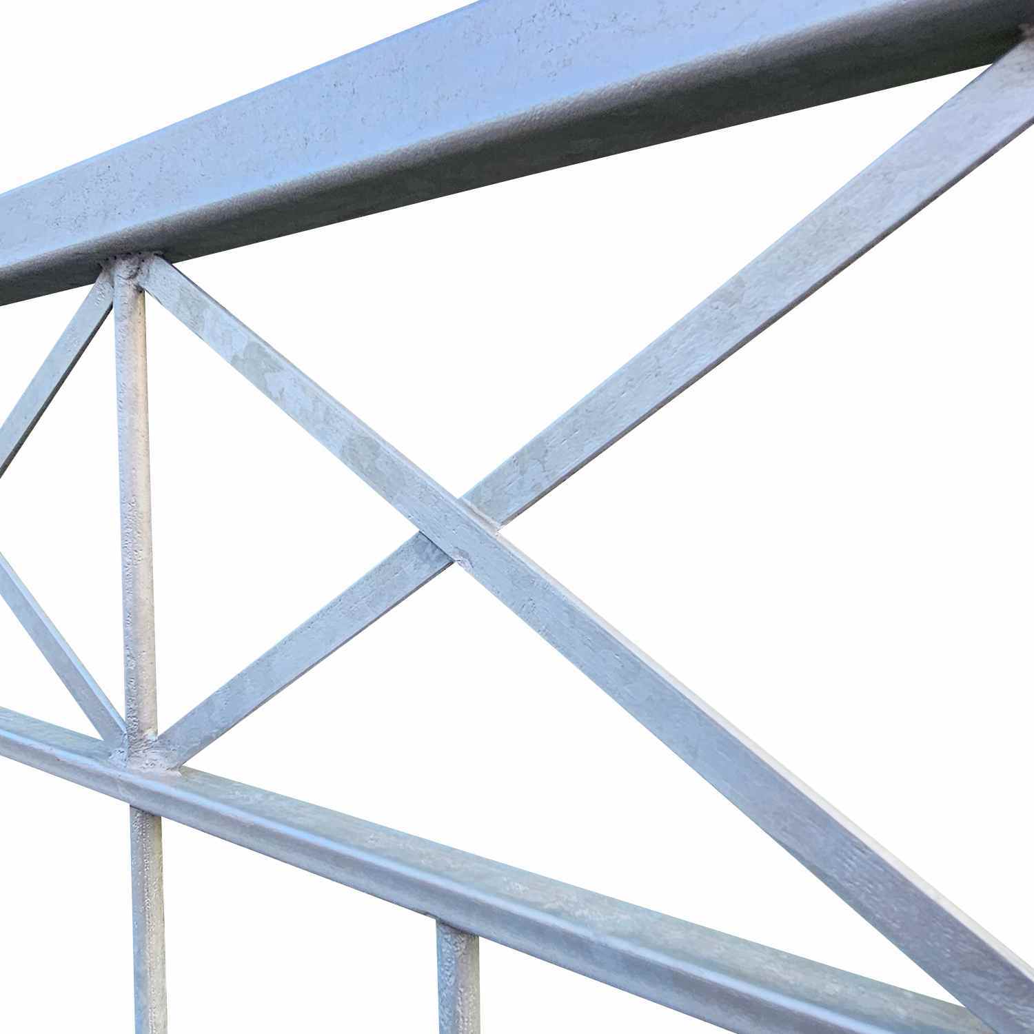 1 Meter Gartenzaun Zaunfeld Metall Balkon Crossline-Z120/200 Feuer verzinkt 1 Meter Gartenzaun Zaunfeld Metall Balkon Crossline-Z120/200 Feuer verzinkt