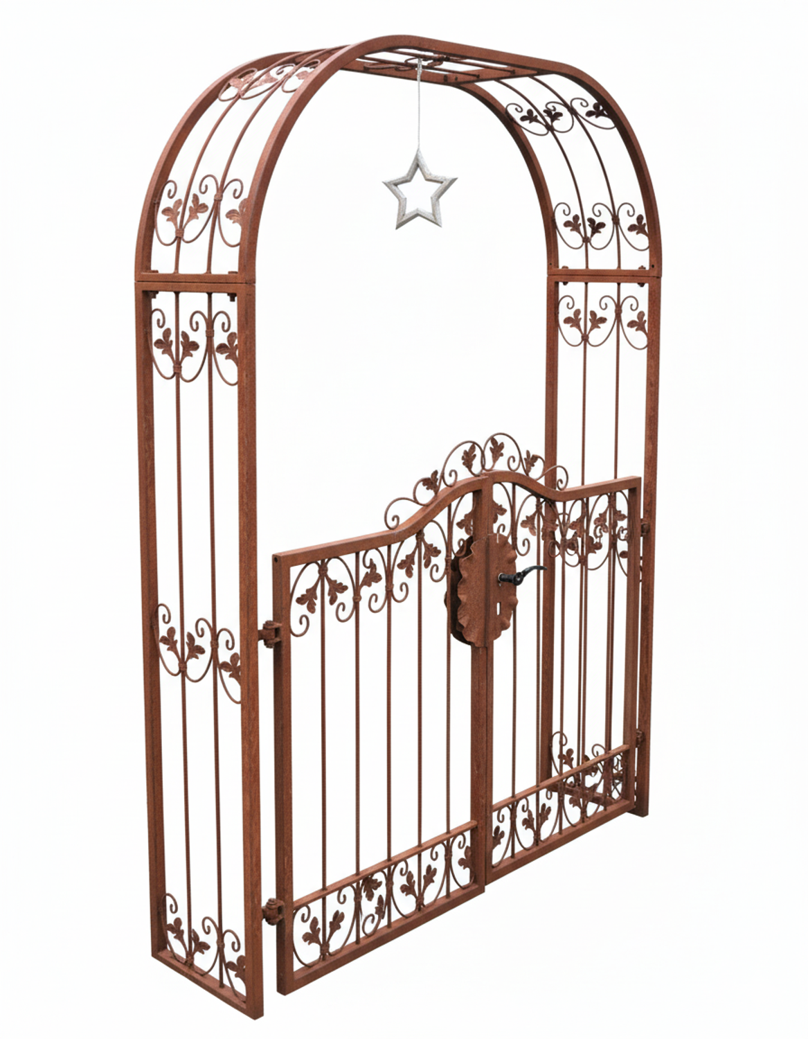 Tor Gartentür Pforte Rosenbogen Tür Monaco-RBGT-RBS 170/240/40 Schloss Roh Tor Gartentür Pforte Rosenbogen Tür Monaco-RBGT-RBS 170/240/40 Schloss Roh