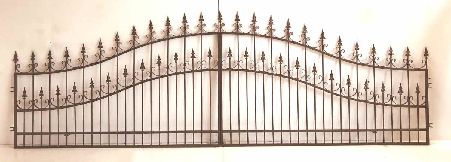 Gartentor Hoftor Einfahrtstor Metall Schmiedeeisen Roma-GT400/100R Verzinkt Gartentor Hoftor Einfahrtstor Metall Schmiedeeisen Roma-GT400/100R Verzinkt