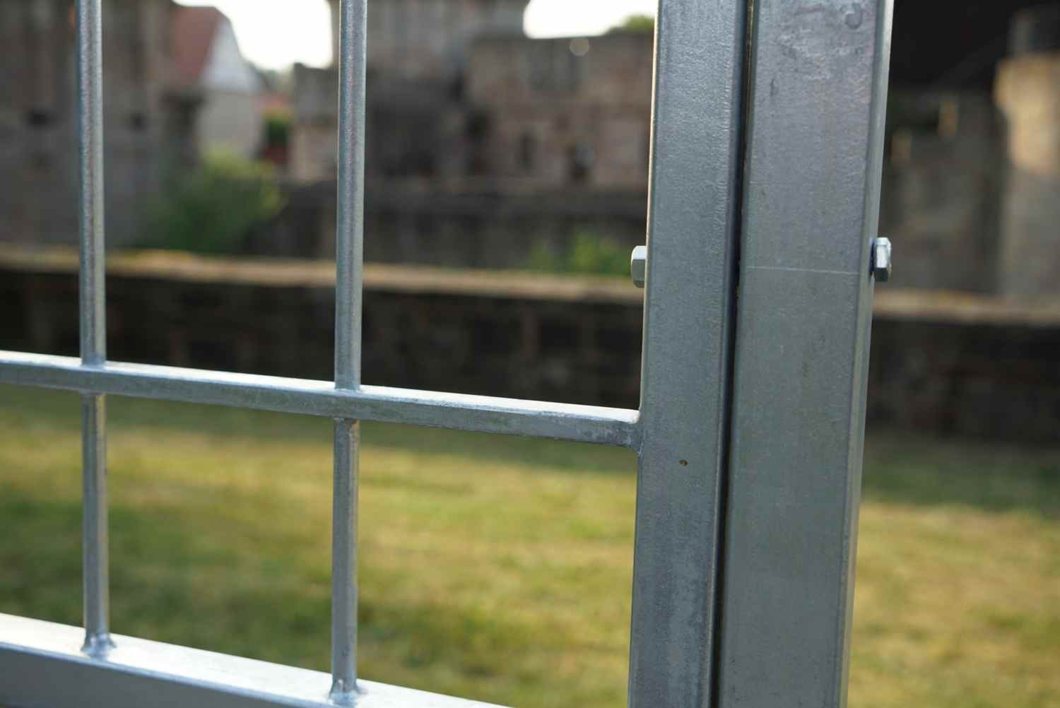 Metall Zaun Zäune modern Balkon Boston-Z120/200 m. Untergurt Feuer verzinkt Metall Zaun Zäune modern Balkon Boston-Z120/200 m. Untergurt Feuer verzinkt