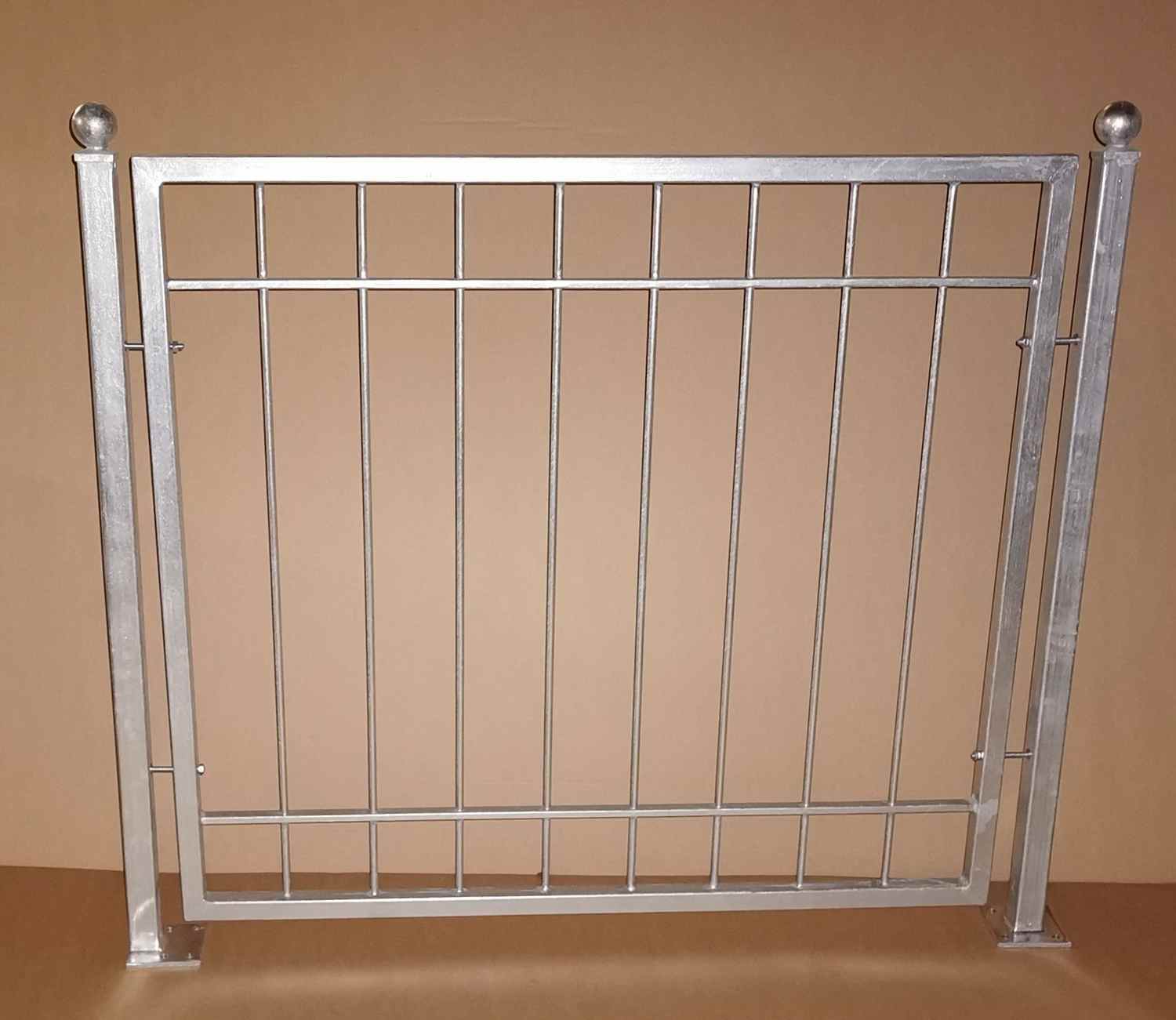 Metall Zaun Zäune modern Balkon Boston-Z120/200 m. Untergurt Feuer verzinkt Metall Zaun Zäune modern Balkon Boston-Z120/200 m. Untergurt Feuer verzinkt