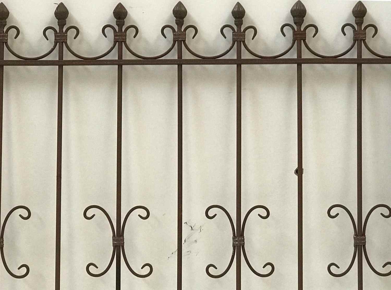 Schmiedeeisen Zaun Eisen Gartenzaun Antik Cassel-Z100/100 Roh Rost rostig Schmiedeeisen Zaun Eisen Gartenzaun Antik Cassel-Z100/100 Roh Rost rostig