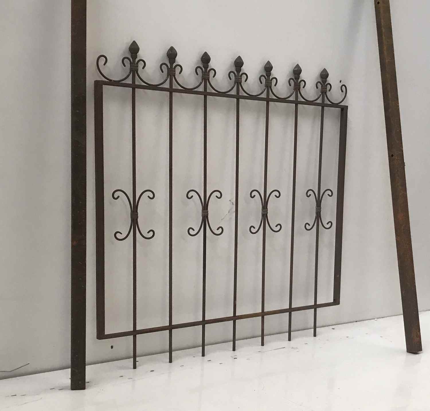 Schmiedeeisen Zaun Eisen Gartenzaun Antik Cassel-Z100/100 Roh Rost rostig Schmiedeeisen Zaun Eisen Gartenzaun Antik Cassel-Z100/100 Roh Rost rostig
