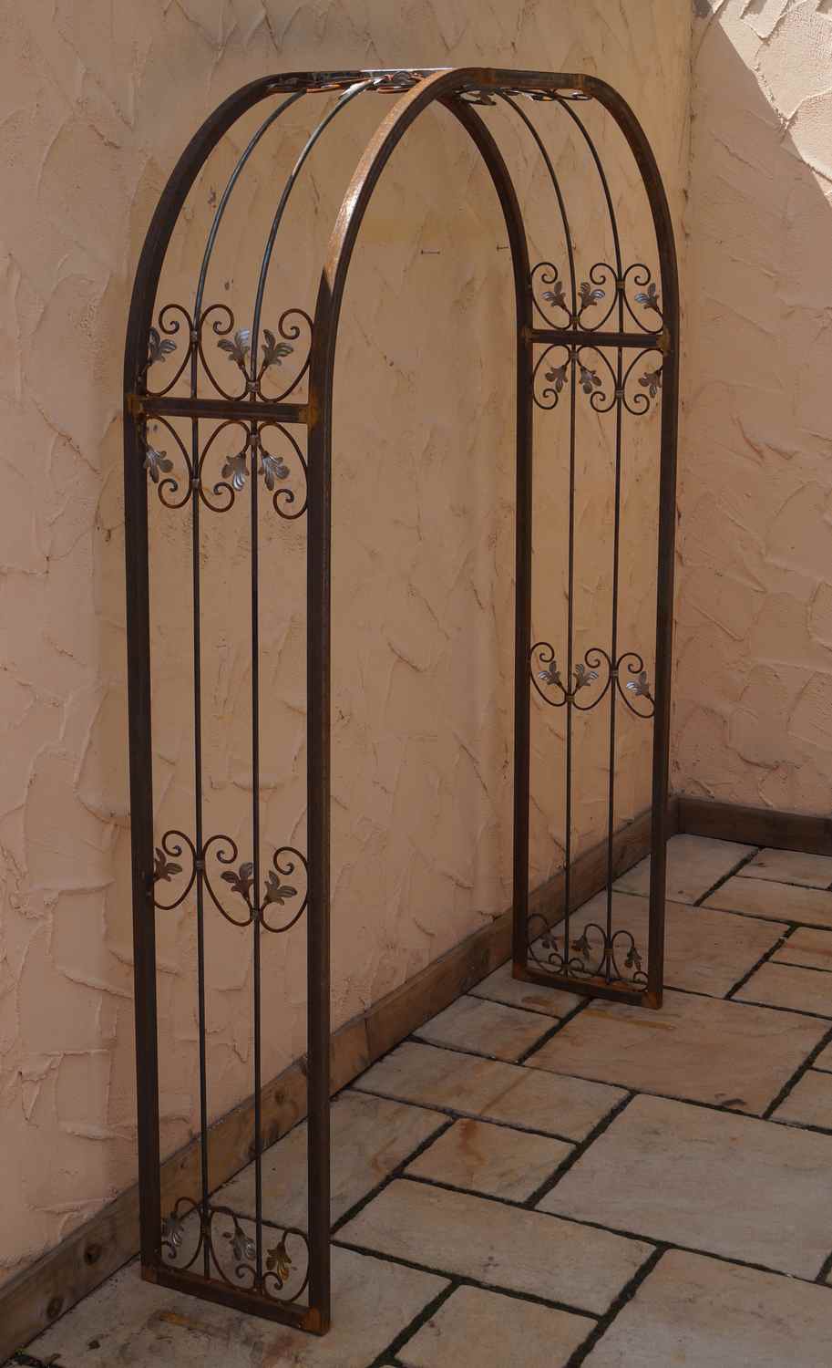 Stabil Rundbogen Rosenbogen Metall Monaco-RB 220 / 220 Roh / Rost 220 cm breit Stabil Rundbogen Rosenbogen Metall Monaco-RB 220 / 220 Roh / Rost 220 cm breit