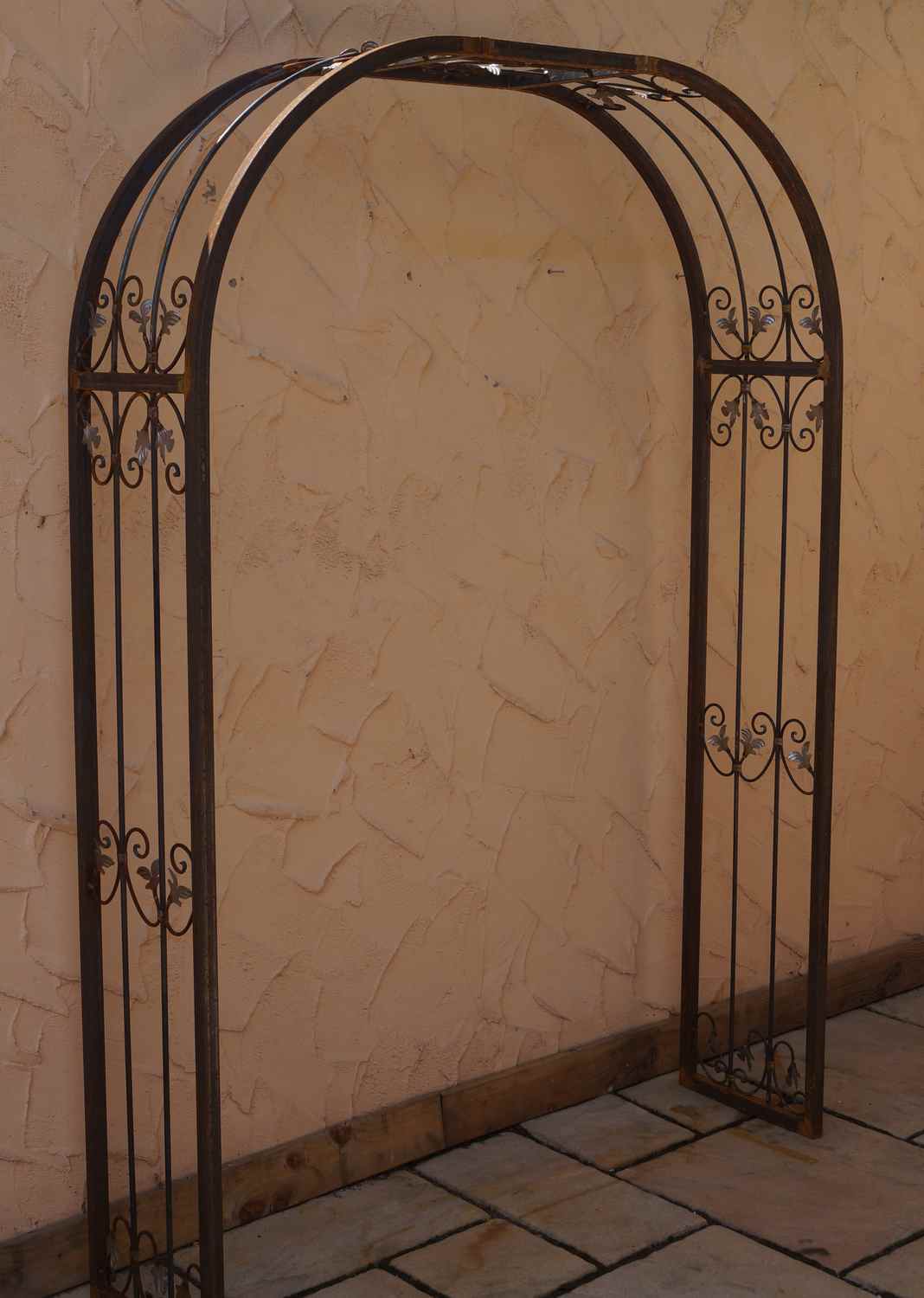 Stabil Rundbogen Rosenbogen Metall Monaco-RB 220 / 220 Roh / Rost 220 cm breit Stabil Rundbogen Rosenbogen Metall Monaco-RB 220 / 220 Roh / Rost 220 cm breit