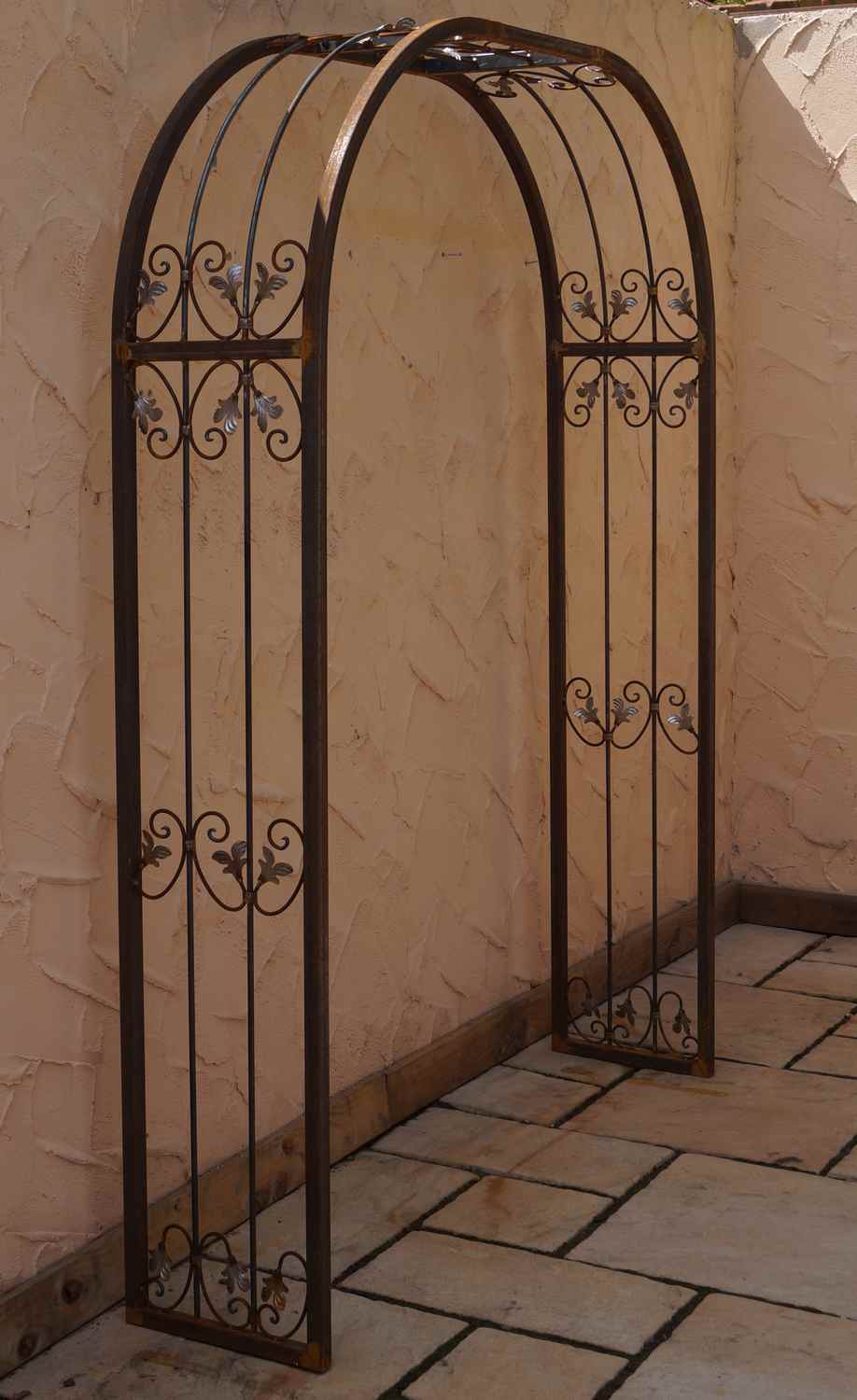 Stabil Rundbogen Rosenbogen Metall Monaco-RB 220 / 220 Roh / Rost 220 cm breit Stabil Rundbogen Rosenbogen Metall Monaco-RB 220 / 220 Roh / Rost 220 cm breit