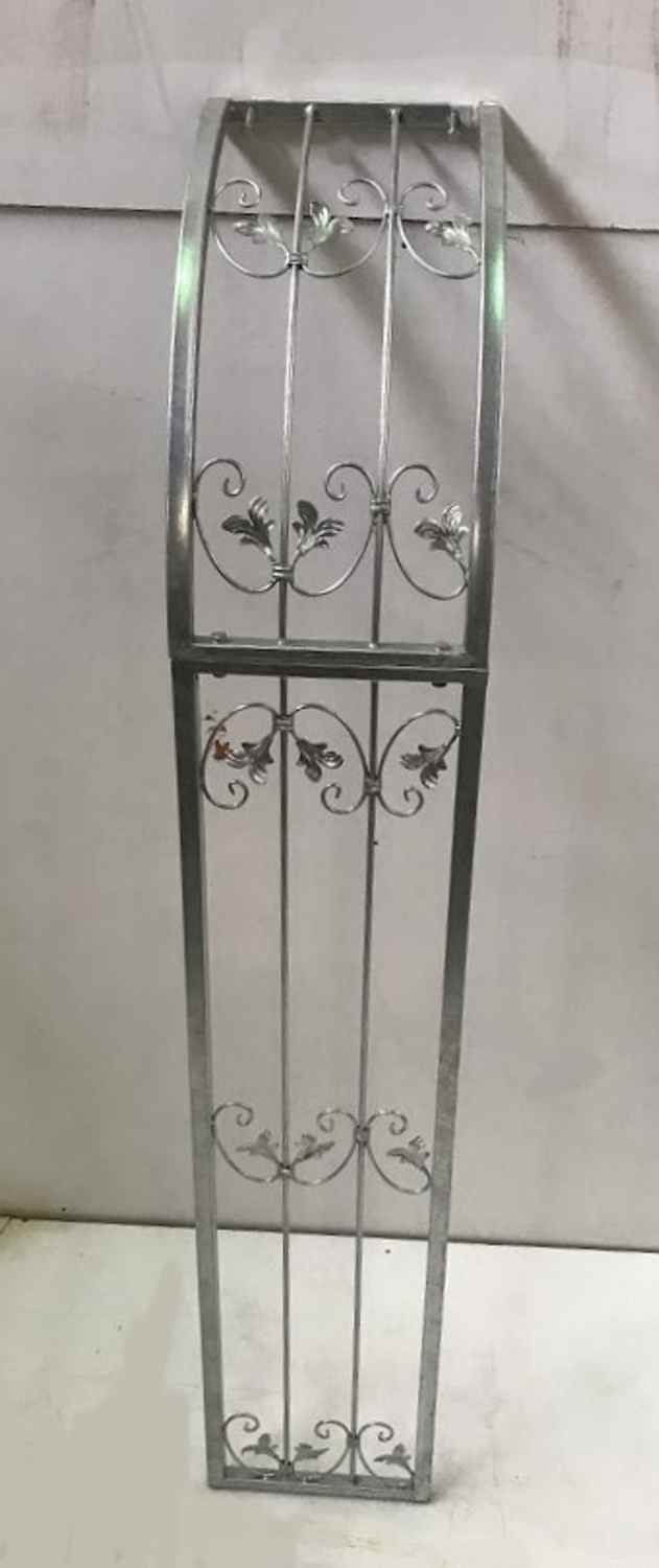 STABIL solide Metall Wand Rosenbogen Monaco-WRB 60/220FEUER Verzinkt grau RAL 7016