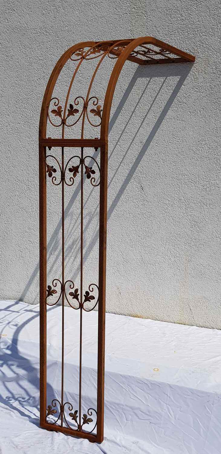 Sehr STABIL solider Metall Rundbogen Wand Rosenbogen Monaco-WRB 60/220 Rost