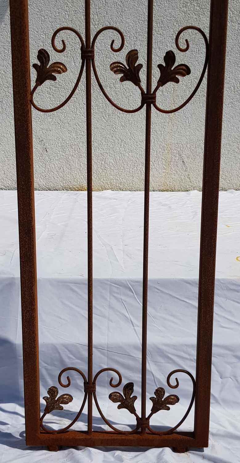 Sehr STABIL solider Metall Rundbogen Wand Rosenbogen Monaco-WRB 100/220 Rost