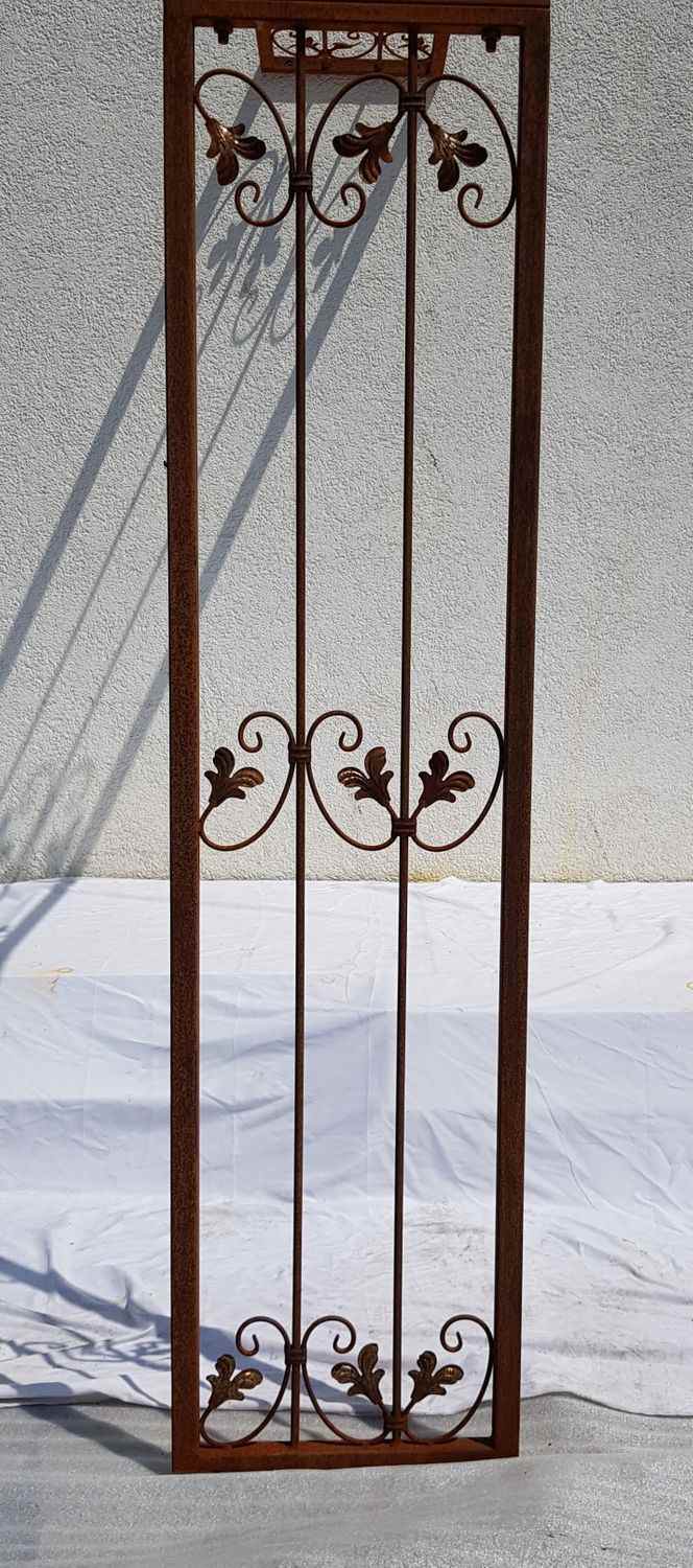 Sehr STABIL solider Metall Rundbogen Wand Rosenbogen Monaco-WRB 100/220 Rost