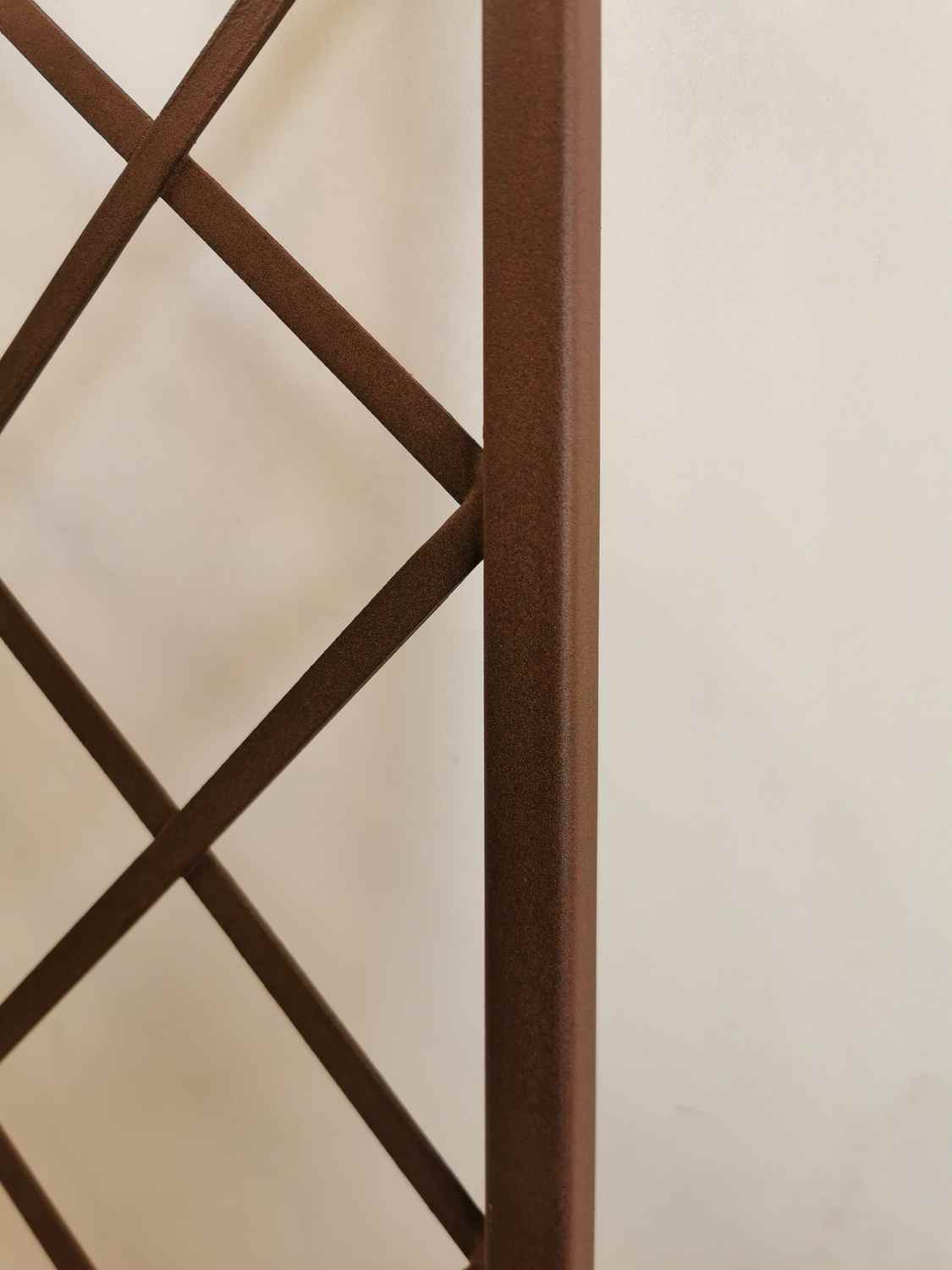 Rankgitter Spalier Rankhilfe Wandgitter Bozen 80 verzinkt braun Rosteffekt Rankgitter Spalier Rankhilfe Wandgitter Bozen 80 verzinkt braun Rosteffekt