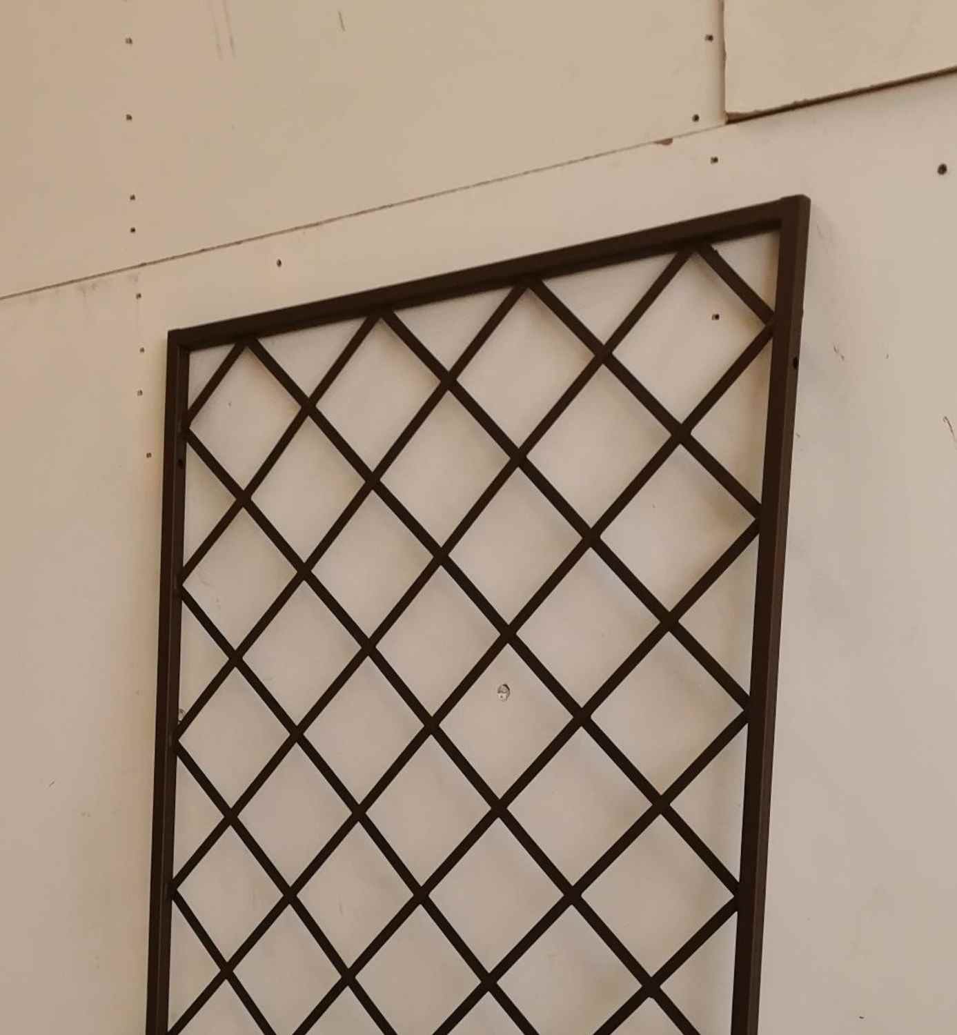 Rankgitter Spalier Rankhilfe Wandgitter Bozen 80 verzinkt braun Rosteffekt Rankgitter Spalier Rankhilfe Wandgitter Bozen 80 verzinkt braun Rosteffekt