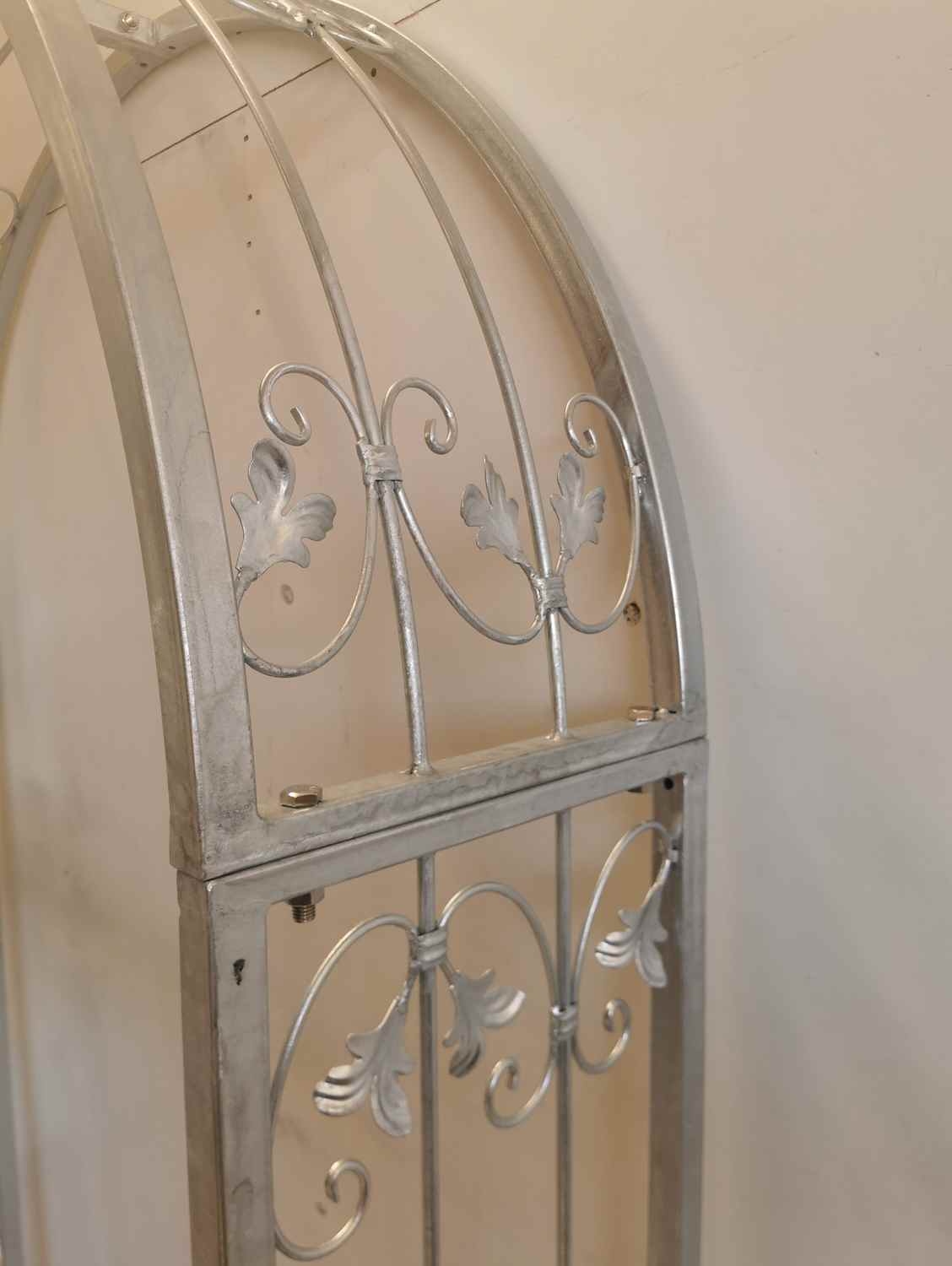 Tor Gartentür Pforte Rosenbogen Tür Monaco-RBGT-RBS 124/100/40 Schloss Verzinkt