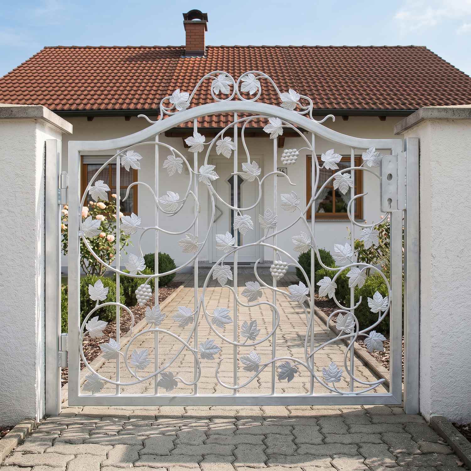 Gartentür Tür Tor Pforte Bachus-GT100/100SL incl. Pfostenset 60 Roh Rost Gartentür Tür Tor Pforte Bachus-GT100/100SL incl. Pfostenset 60 Roh Rost