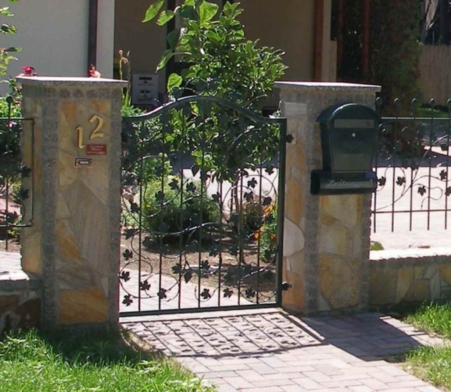 22-11.jpg Gartentür Tür Tor Pforte Bachus-GT100/100SR Verzinkt 100 cm 1m Grün