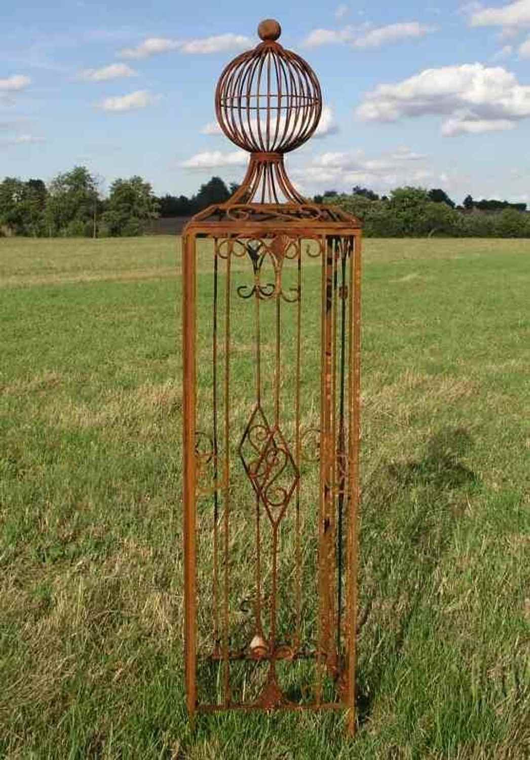 Rankgitter Rankhilfe Spalier Rosen Clematis Obelisk KENT XL Roh ROST 165 Rankgitter Rankhilfe Spalier Rosen Clematis Obelisk KENT XL Roh ROST 165