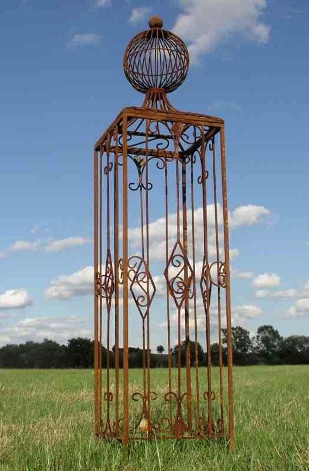 Rankgitter Rankhilfe Spalier Rosen Clematis Obelisk KENT XL Roh ROST 165 Rankgitter Rankhilfe Spalier Rosen Clematis Obelisk KENT XL Roh ROST 165