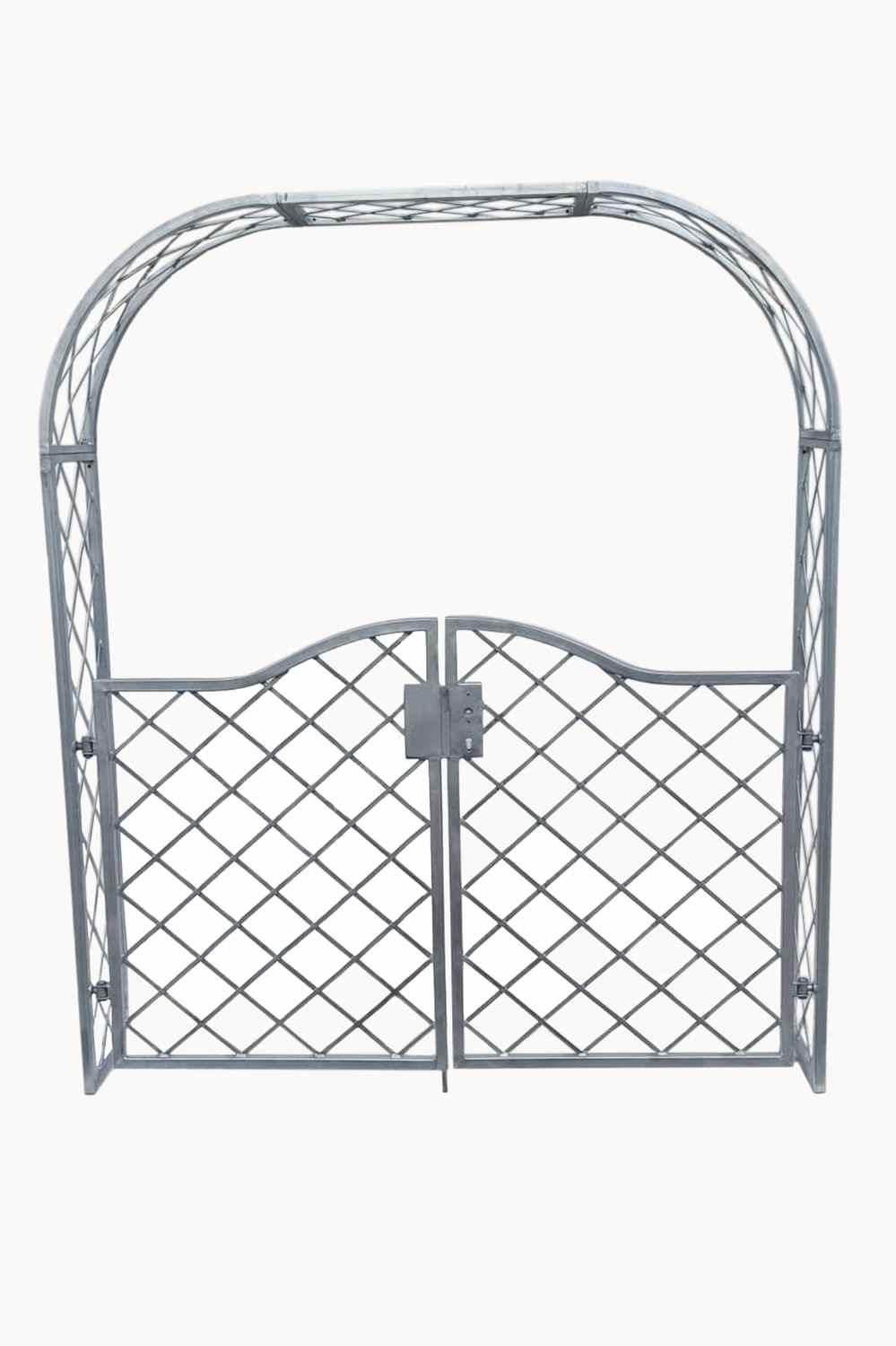 Tor Gartentür Pforte Rosenbogen Metall Tür Bozen-RBGT-RBS 170/220 Schloss Verzinkt Tor Gartentür Pforte Rosenbogen Metall Tür Bozen-RBGT-RBS 170/220 Schloss Verzinkt