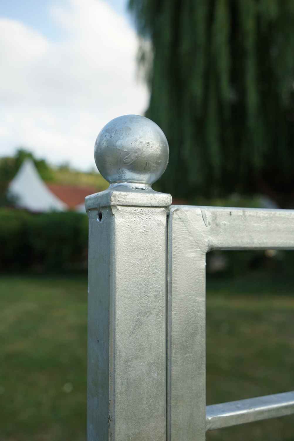 Metall Zaun Zäune modern Balkon Boston-Z100/200 Roh Rost Metall Zaun Zäune modern Balkon Boston-Z100/200 Roh Rost