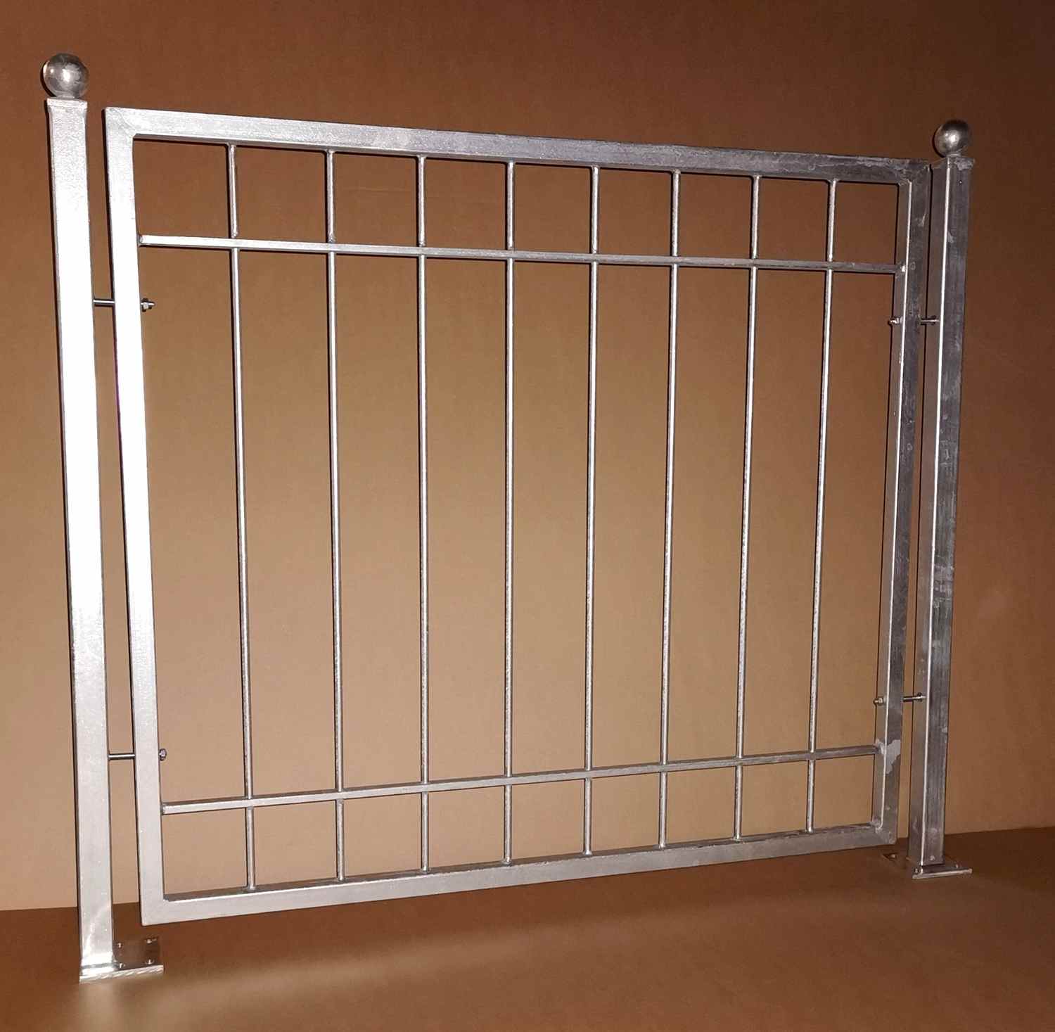 Metall Zaun Zäune modern Balkon Boston-Z100/200 Roh Rost Metall Zaun Zäune modern Balkon Boston-Z100/200 Roh Rost