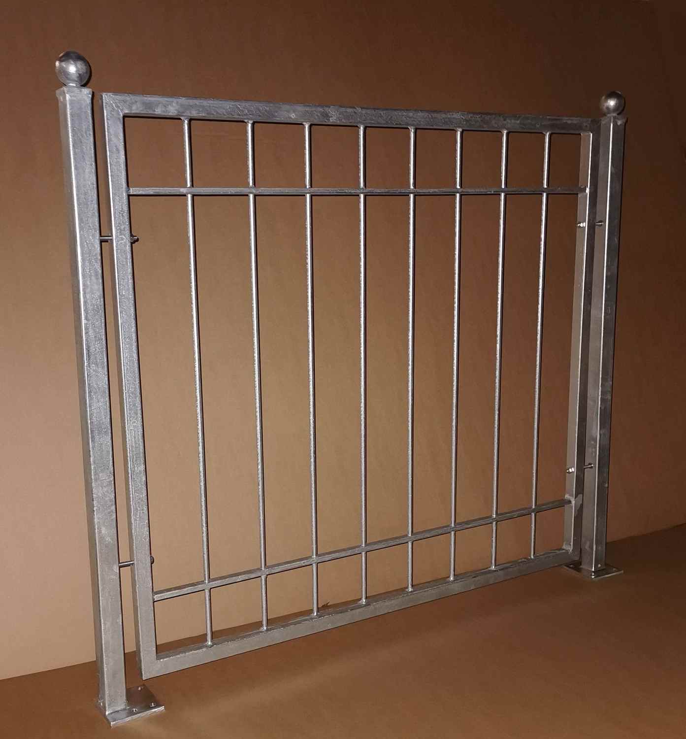 Metall Zaun Zäune modern Balkon Boston-Z100/200 Roh Rost Metall Zaun Zäune modern Balkon Boston-Z100/200 Roh Rost