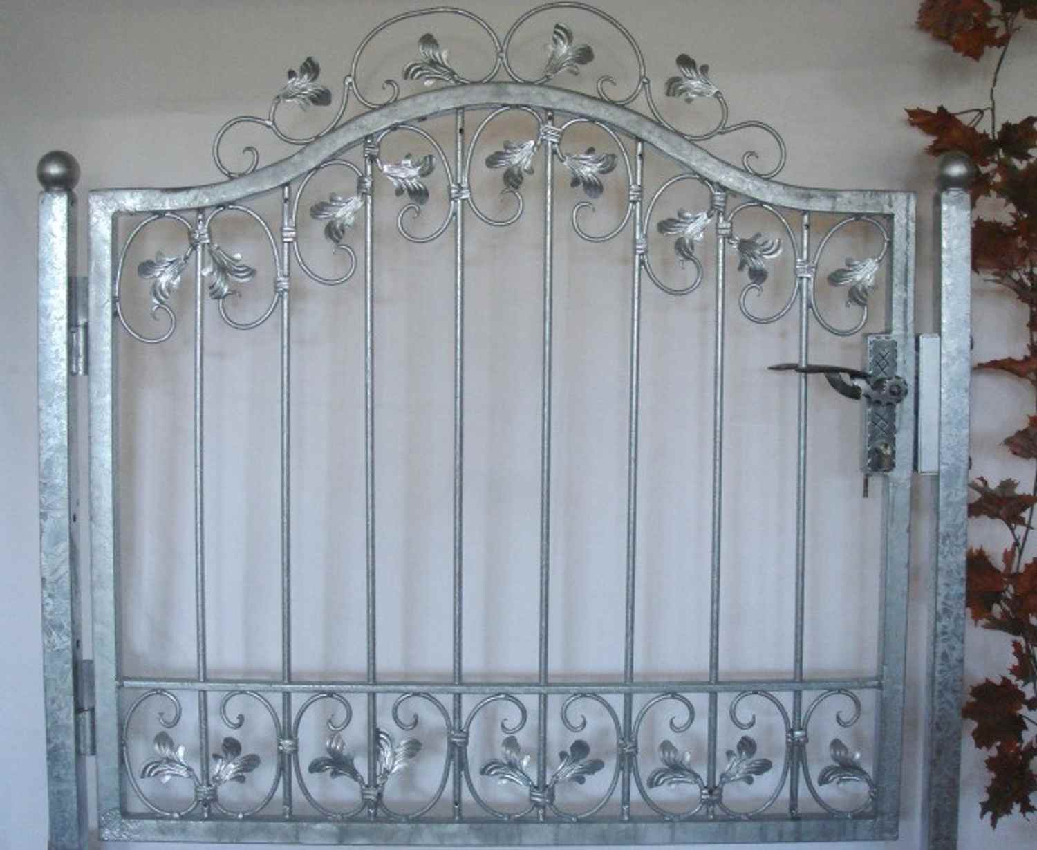 Gartentür Tor Pforte Schmiedeisen Monaco-GT100/80S P.-Set 60 Feuer Verzinkt Gartentür Tor Pforte Schmiedeisen Monaco-GT100/80S P.-Set 60 Feuer Verzinkt