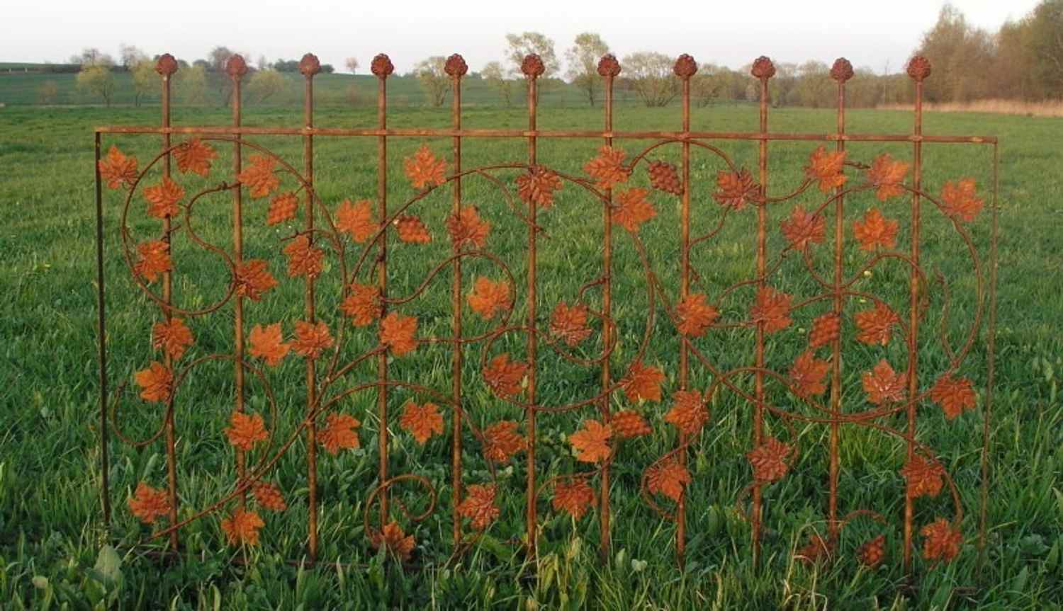Schmiedeeisen Zaun Rankzaun Zäune Bachus-Z100/150 roh Rost Schmiedeeisen Zaun Rankzaun Zäune Bachus-Z100/150 roh Rost