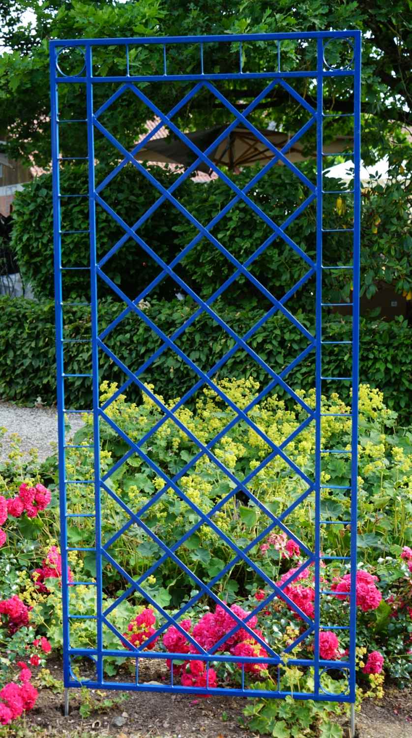 Metall Eisen Spalier Rankgitter Rankhilfe Wandgitter Meran 100 200 Verzinkt Blau Metall Eisen Spalier Rankgitter Rankhilfe Wandgitter Meran 100 200 Verzinkt Blau