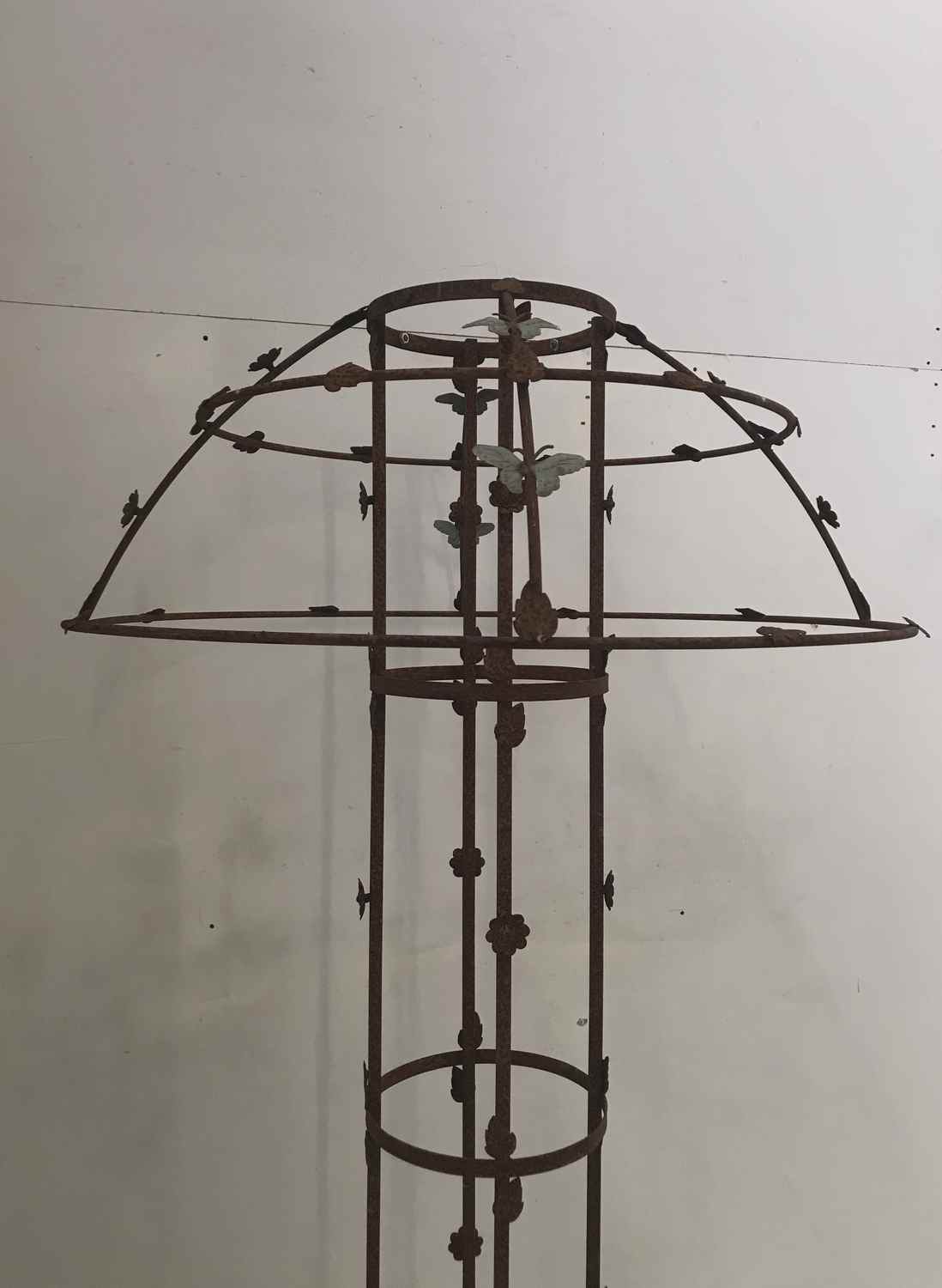 Rankstab Rankhilfe Rankgitter Obelisk Monet XXL ROST für Kletterrose