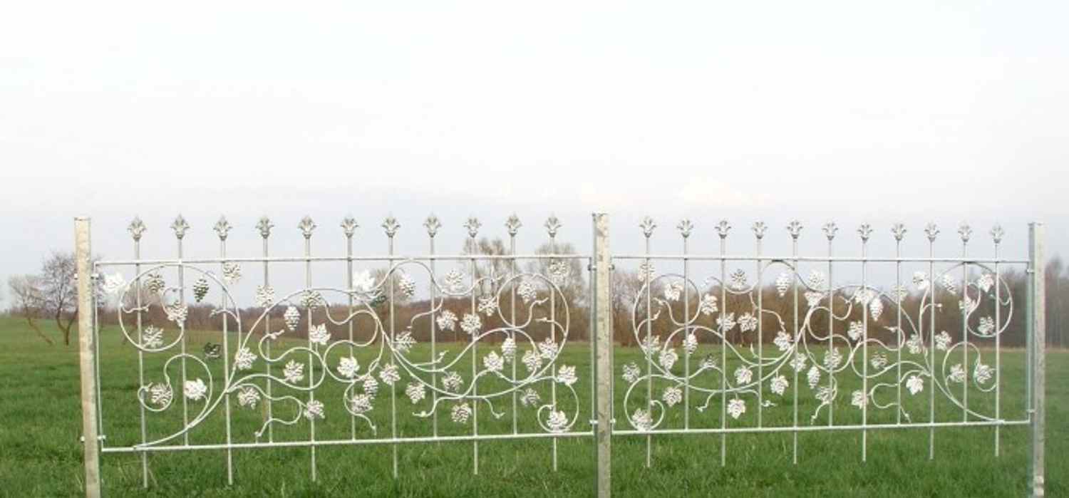 10 Meter Eisenzaun Metallzaun Schmiedeeisen Zaun Bachus-Z100/200 verzinkt 10 Meter Eisenzaun Metallzaun Schmiedeeisen Zaun Bachus-Z100/200 verzinkt