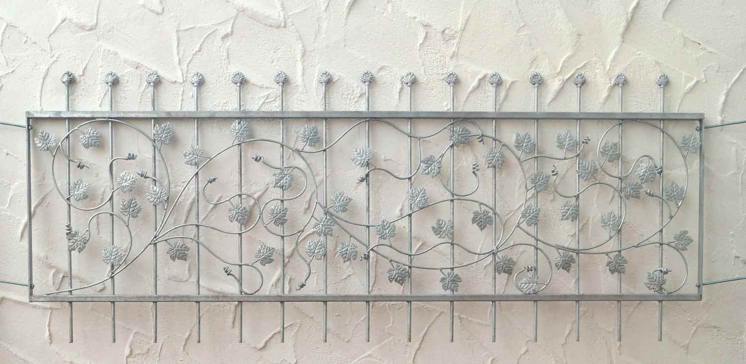 10 Meter Eisenzaun Metallzaun Schmiedeeisen Zaun Bachus-Z100/200 verzinkt 10 Meter Eisenzaun Metallzaun Schmiedeeisen Zaun Bachus-Z100/200 verzinkt