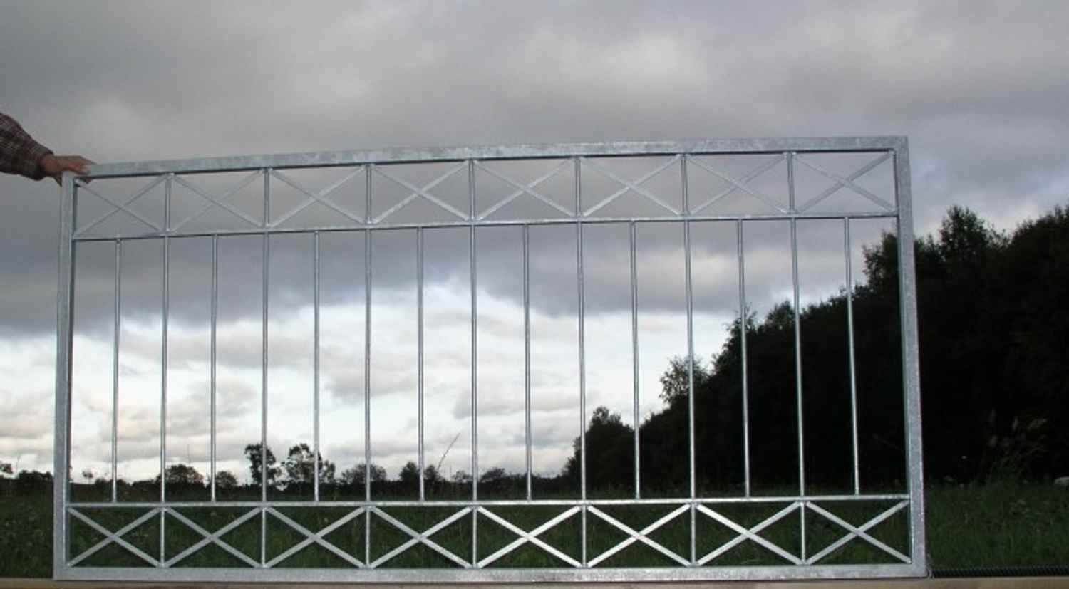 10 Meter Gartenzaun Metall Modern Zaun Zäune Balkon Tor Crossline-Z120/200 Feuer Verzinkt 10 Meter Gartenzaun Metall Modern Zaun Zäune Balkon Tor Crossline-Z120/200 Feuer Verzinkt