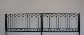 10 Meter Gartenzaun Metall Modern Zaun Zäune Balkon Tor Crossline-Z120/200 Feuer Verzinkt