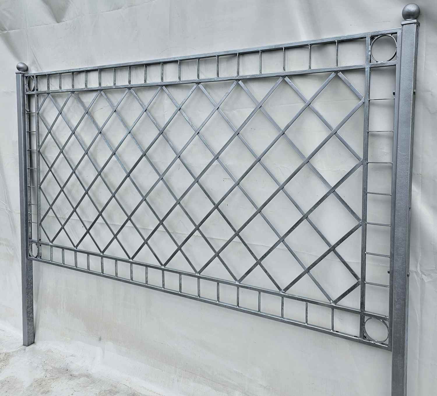 Schmiedeeisen Gartenzaun Zaun Rankzaun Metall Meran-Z100/200 cm Feuer Verzinkt Vari Filter test Schmiedeeisen Gartenzaun Zaun Rankzaun Metall Meran-Z100/200 cm Feuer Verzinkt Vari Filter test