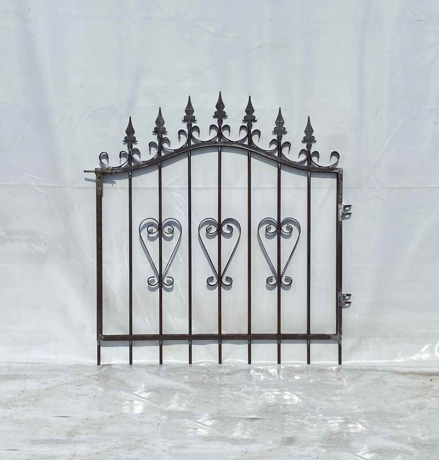 Gartentür Tür Tor Metall Schmiedeeisen Pforte Amori-GT100/100R Roh Rost P.-Set 60 Gartentür Tür Tor Metall Schmiedeeisen Pforte Amori-GT100/100R Roh Rost P.-Set 60