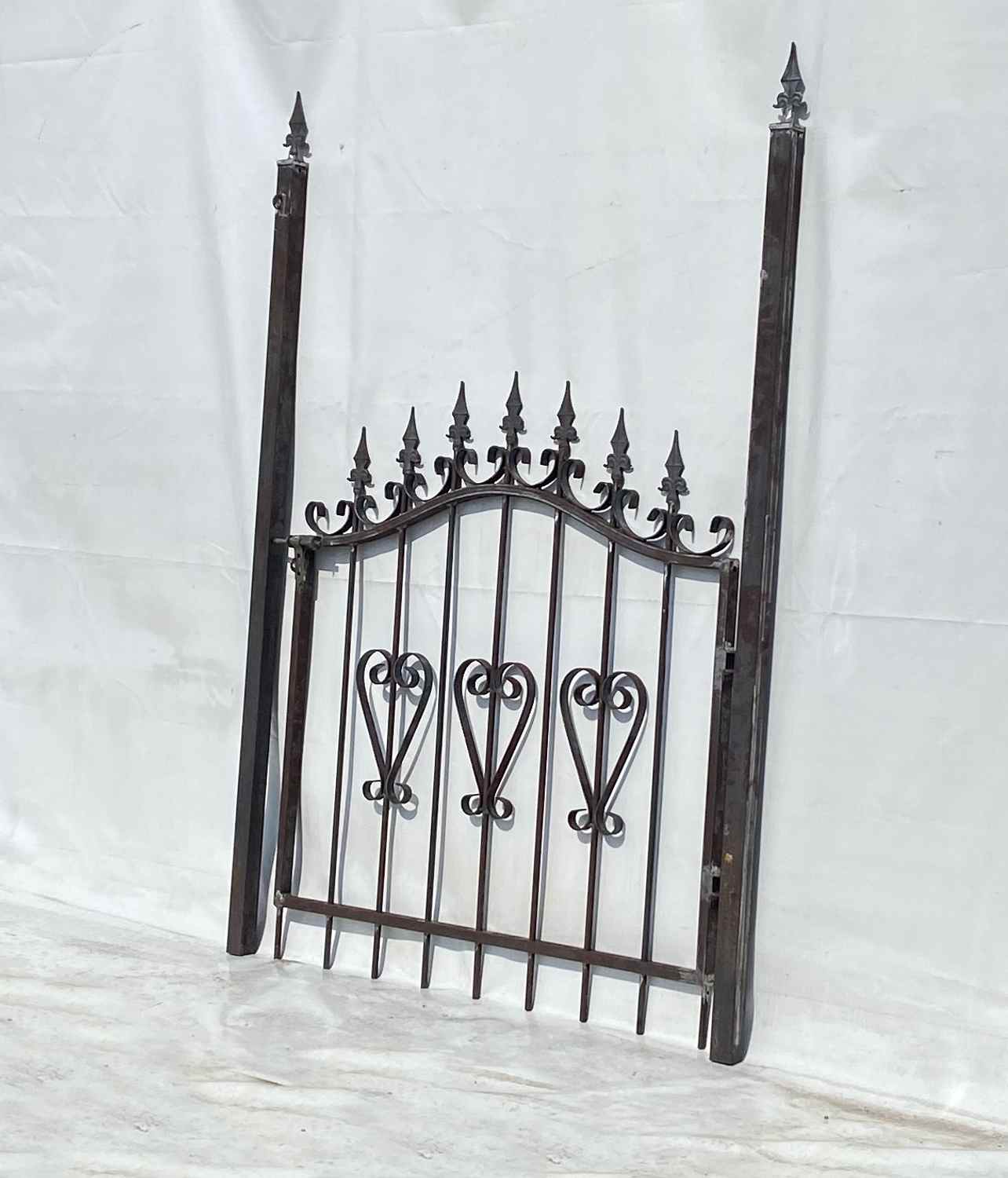 Gartentür Tür Tor Metall Schmiedeeisen Pforte Amori-GT100/100R Roh Rost P.-Set 60 Gartentür Tür Tor Metall Schmiedeeisen Pforte Amori-GT100/100R Roh Rost P.-Set 60
