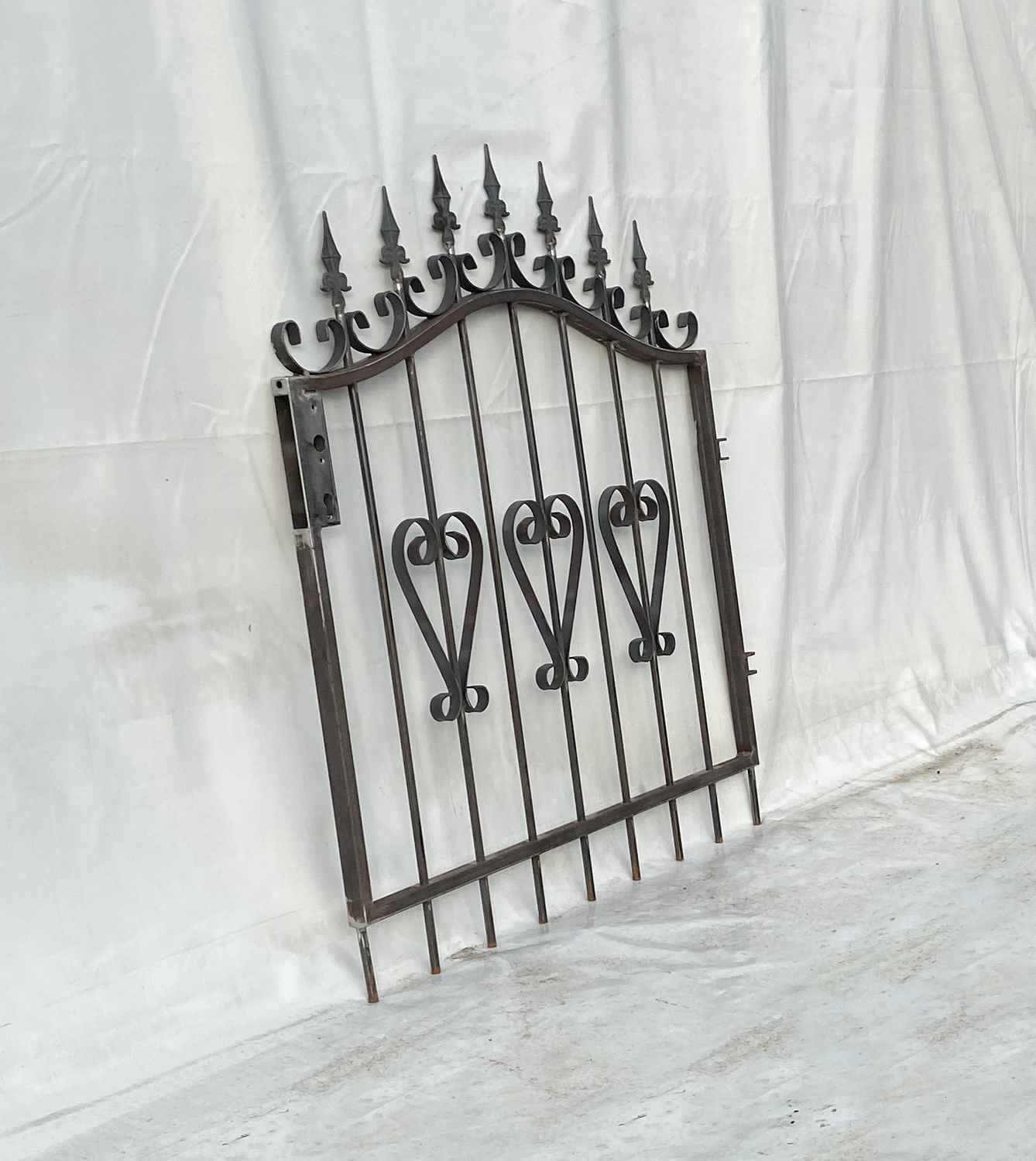 Gartentür Tür Tor Metall Schmiedeeisen Pforte Amori-GT100/100S Roh Rost P.-Set Gartentür Tür Tor Metall Schmiedeeisen Pforte Amori-GT100/100S Roh Rost P.-Set