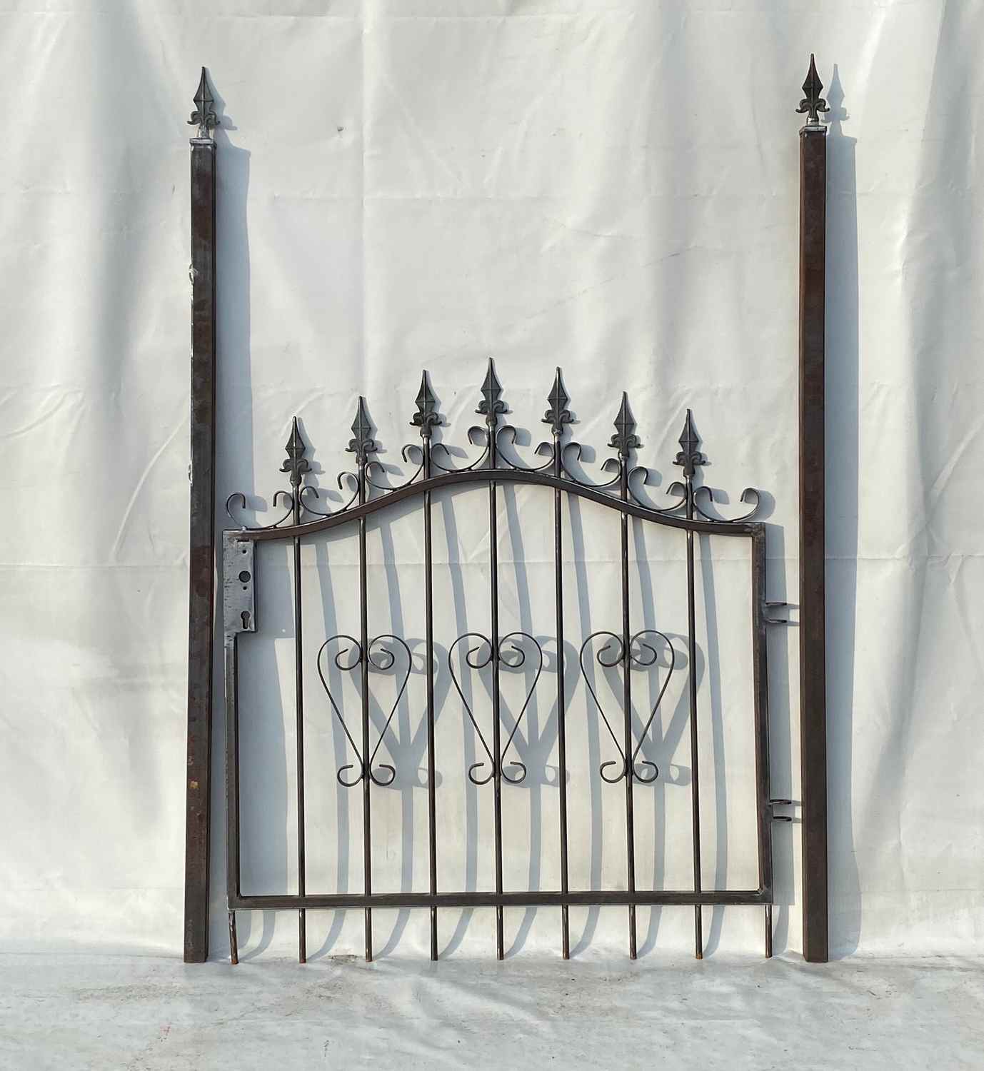 Gartentür Tür Tor Metall Schmiedeeisen Pforte Amori-GT100/100S Roh Rost P.-Set Gartentür Tür Tor Metall Schmiedeeisen Pforte Amori-GT100/100S Roh Rost P.-Set