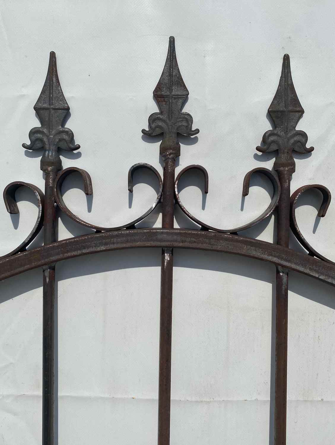 Gartentür Tür Tor Metall Schmiedeeisen Pforte Amori-GT100/100S Roh Rost P.-Set Gartentür Tür Tor Metall Schmiedeeisen Pforte Amori-GT100/100S Roh Rost P.-Set