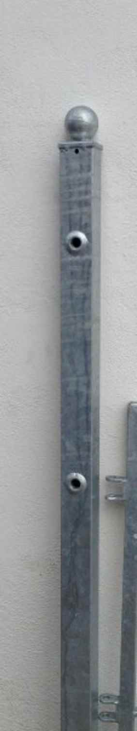 Metall Stahl Torpfosten Stahlpfosten Monaco 150/150/4 mm 2000 Kugel Feuer verzinkt Metall Stahl Torpfosten Stahlpfosten Monaco 150/150/4 mm 2000 Kugel Feuer verzinkt