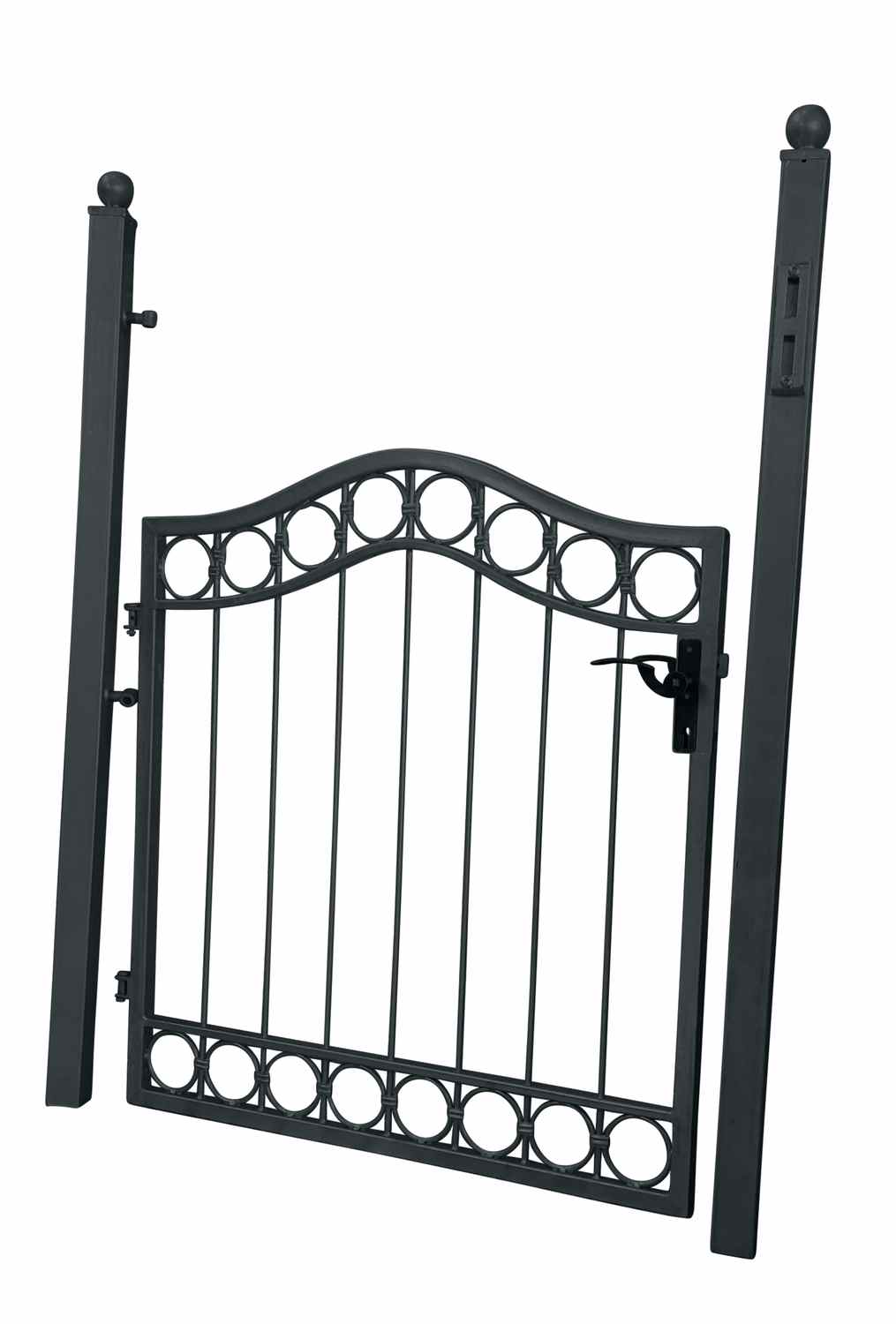 Gartentür Tor Pforte Metall Eisen Anello-GT100/120S Verzinkt Premium Grau Gartentür Tor Pforte Metall Eisen Anello-GT100/120S Verzinkt Premium Grau