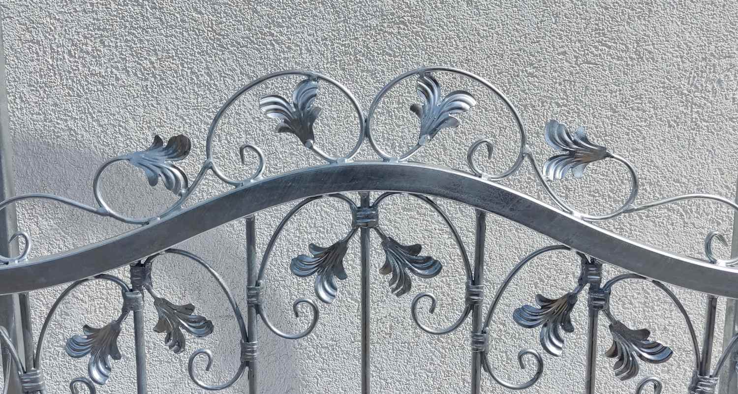 Tor Gartentür Pforte Rosenbogen Metall Tür Monaco-RBGT-RBS 100/100/40S Schloss Verzinkt Premium Tor Gartentür Pforte Rosenbogen Metall Tür Monaco-RBGT-RBS 100/100/40S Schloss Verzinkt Premium