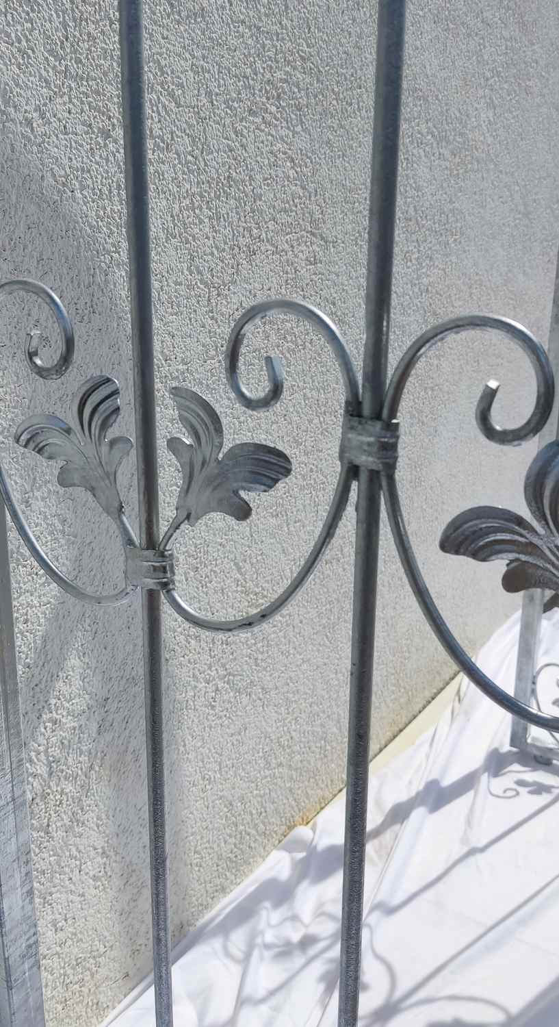 Tor Gartentür Pforte Rosenbogen Metall Tür Monaco-RBGT-RBS 100/100/40S Schloss Verzinkt Premium Tor Gartentür Pforte Rosenbogen Metall Tür Monaco-RBGT-RBS 100/100/40S Schloss Verzinkt Premium