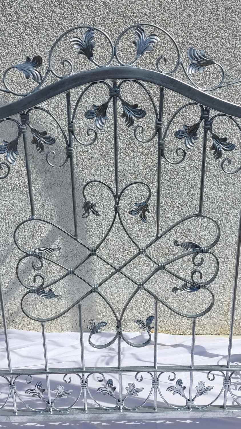 Tor Gartentür Pforte Rosenbogen Metall Tür Monaco-RBGT-RBS 100/100/40S Schloss Verzinkt Premium Tor Gartentür Pforte Rosenbogen Metall Tür Monaco-RBGT-RBS 100/100/40S Schloss Verzinkt Premium