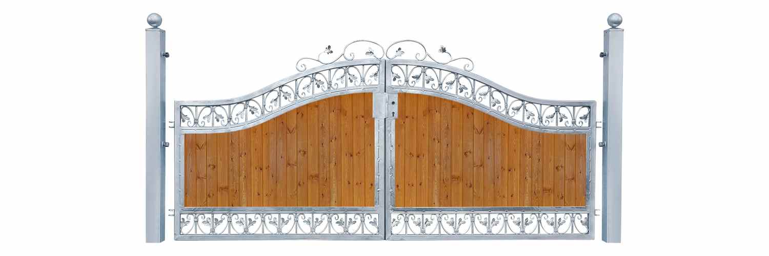 Hoftor Einfahrtstor Monaco-GF300/100S-BB P.-Set 100 Holzfüllung Verzinkt Blickdicht Hoftor Einfahrtstor Monaco-GF300/100S-BB P.-Set 100 Holzfüllung Verzinkt Blickdicht