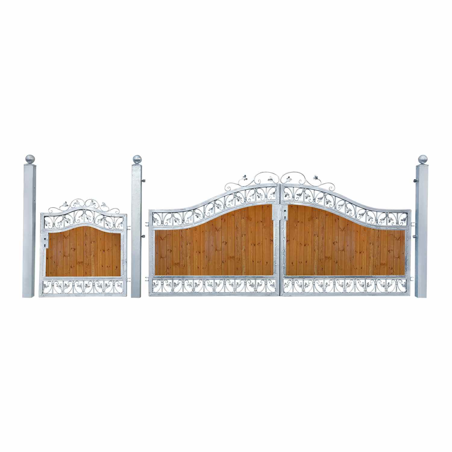 Hoftor Einfahrtstor Monaco-GRF500/100S-BB P.-Set 100 Holzfüllung Verzinkt Blickdicht Hoftor Einfahrtstor Monaco-GRF500/100S-BB P.-Set 100 Holzfüllung Verzinkt Blickdicht
