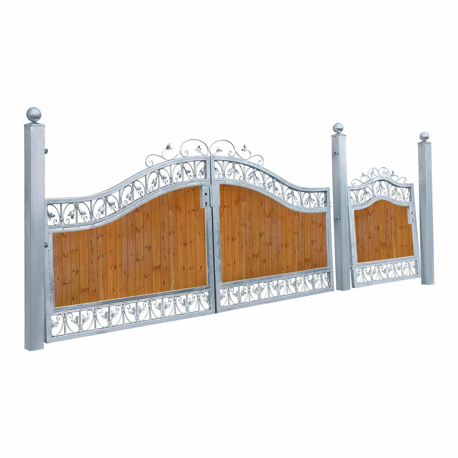 Hoftor Einfahrtstor Monaco-GRF500/100S-BB P.-Set 100 Holzfüllung Verzinkt Blickdicht Hoftor Einfahrtstor Monaco-GRF500/100S-BB P.-Set 100 Holzfüllung Verzinkt Blickdicht