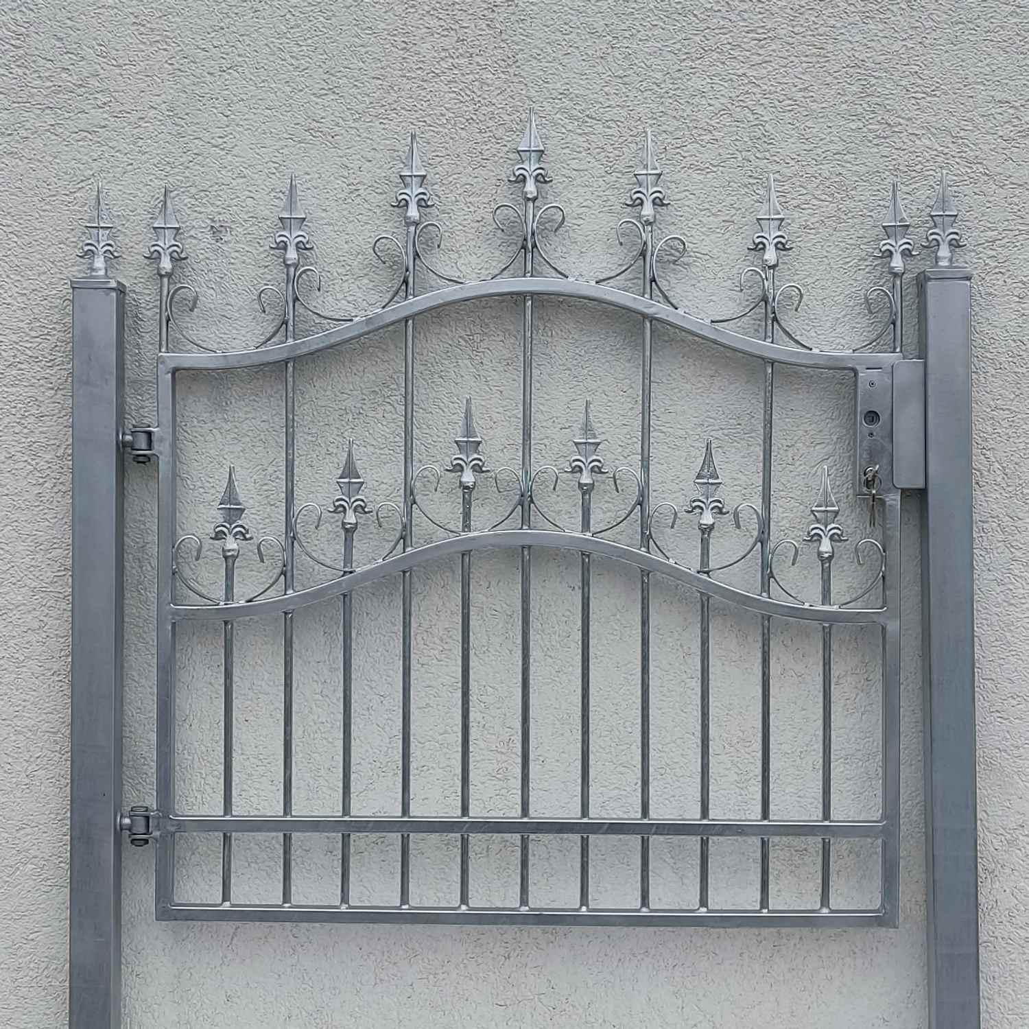 Gartentür Tür Tor Metall Schmiedeeisen Pforte Roma-GT100/100S Verzinkt Pf-Set 60 Gartentür Tür Tor Metall Schmiedeeisen Pforte Roma-GT100/100S Verzinkt Pf-Set 60